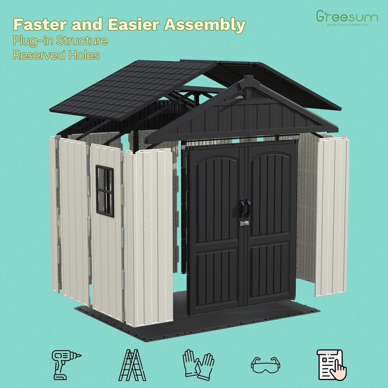 Reviews - Greesum 8x6 Shed Worth Buying? Honest Pros & Cons Analysis Greesum 8x6 shed worth buying,Greesum plastic shed pros cons,best 8x6 outdoor storage shed,should I buy a Greesum shed,Greesum shed vs other brands,Greesum resin shed honest opinion performance testing and real-world results
