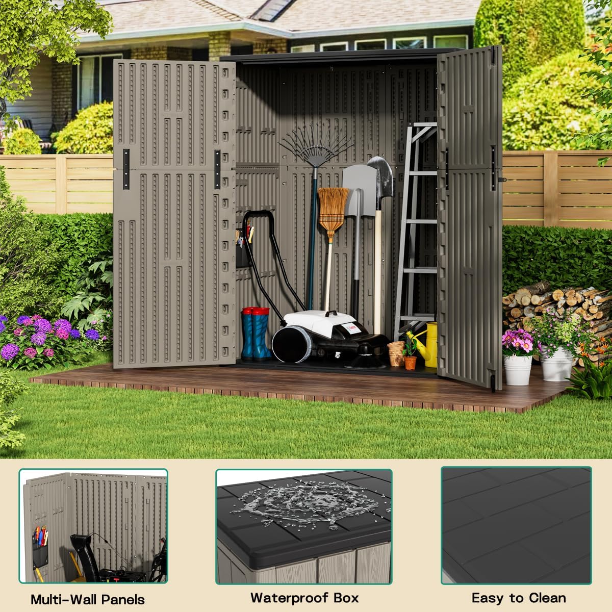 Step-by-step guide for KINYING vertical storage shed worth it,should I buy KINYING shed,KINYING vs other resin sheds,KINYING 57 cu ft shed pros cons,best vertical outdoor storage cabinet,KINYING shed honest assessment - complete tutorial