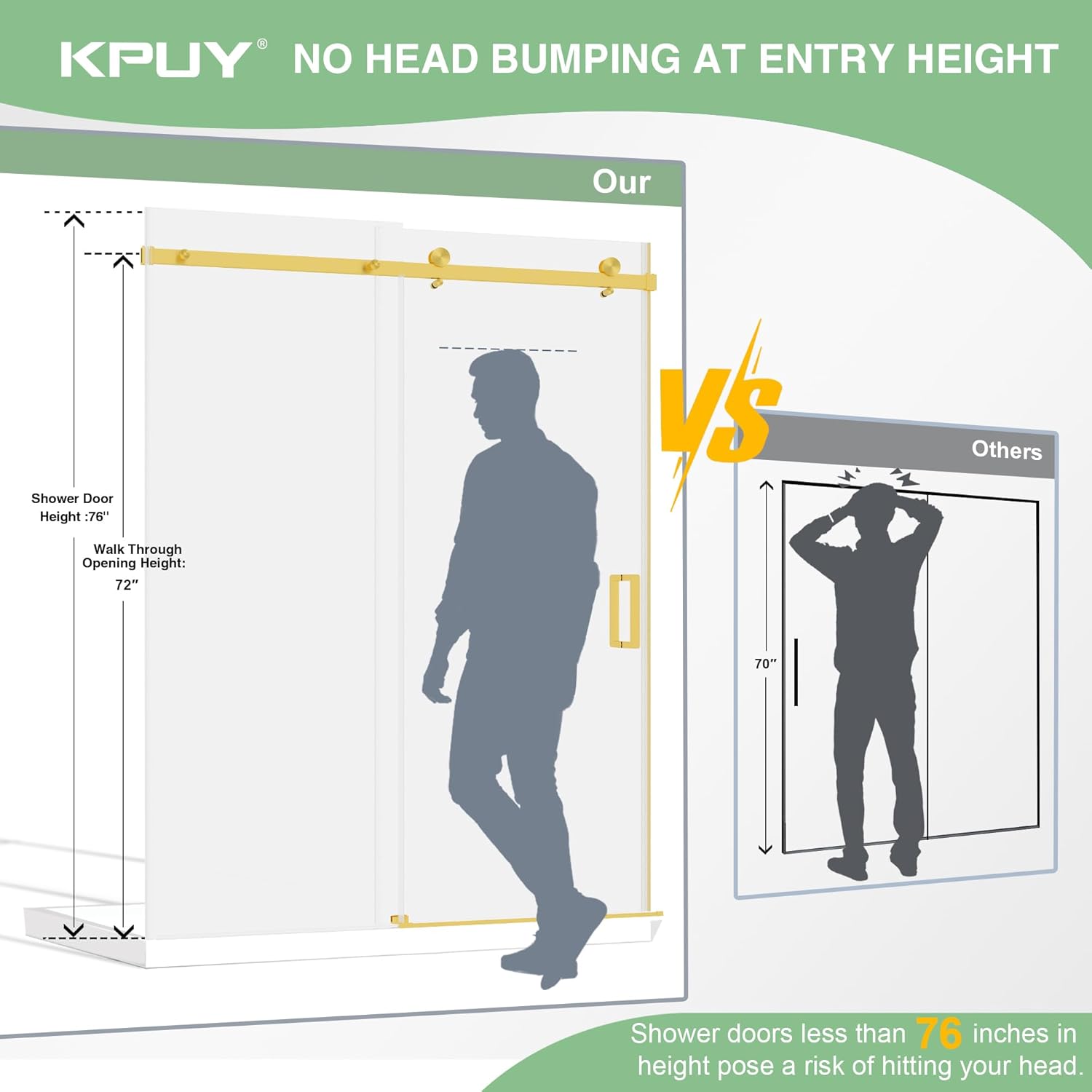 KPUY frameless shower door worth it,should I buy KPUY shower door,KPUY vs other shower doors,KPUY frameless shower door pros cons,best frameless sliding shower door,KPUY brushed gold shower door honest unboxing and complete package contents