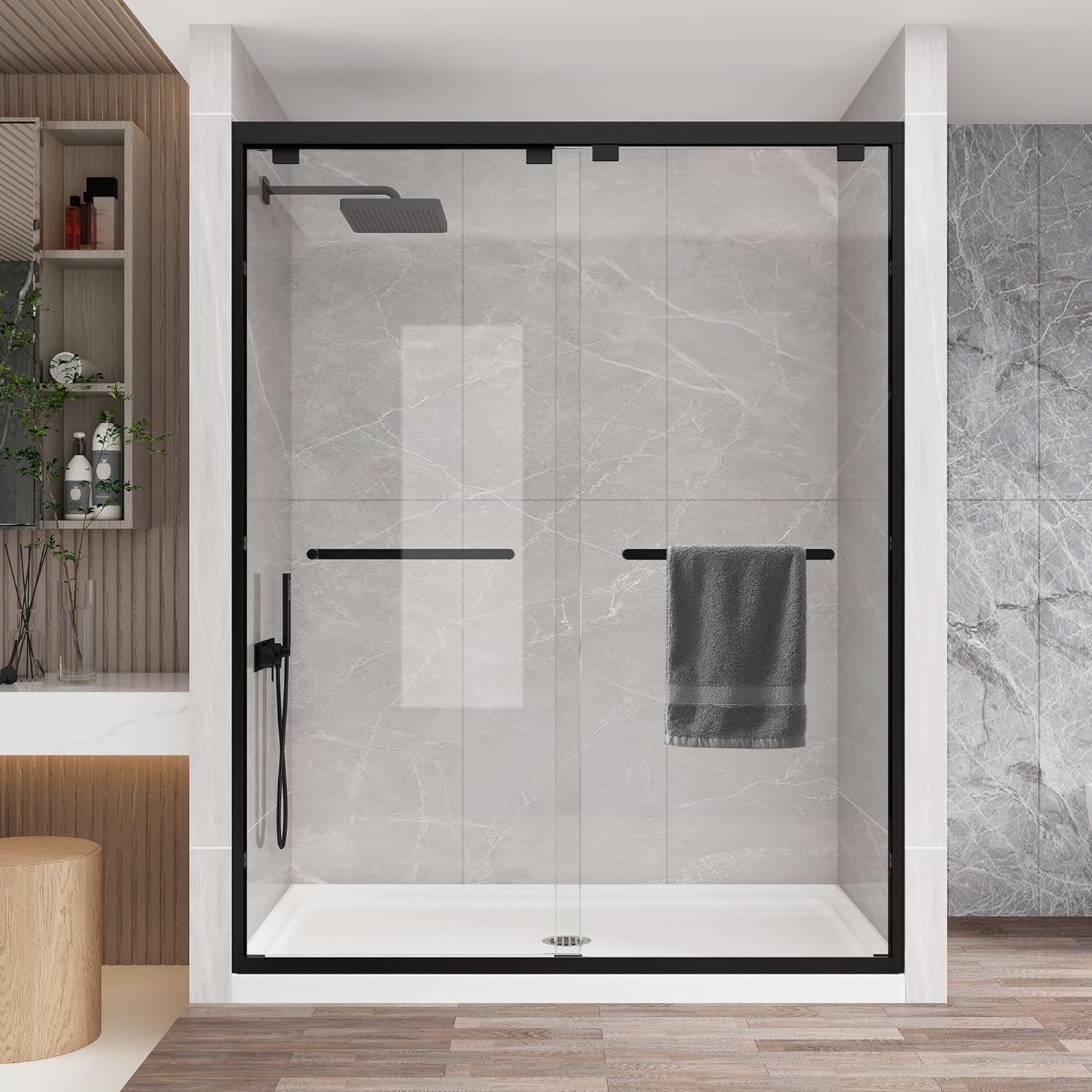 KPUY glass shower door worth it,should I buy KPUY shower door,KPUY vs other shower doors,KPUY shower door pros cons,best semi-frameless shower door,KPUY matte black shower door - detailed features and technical specifications