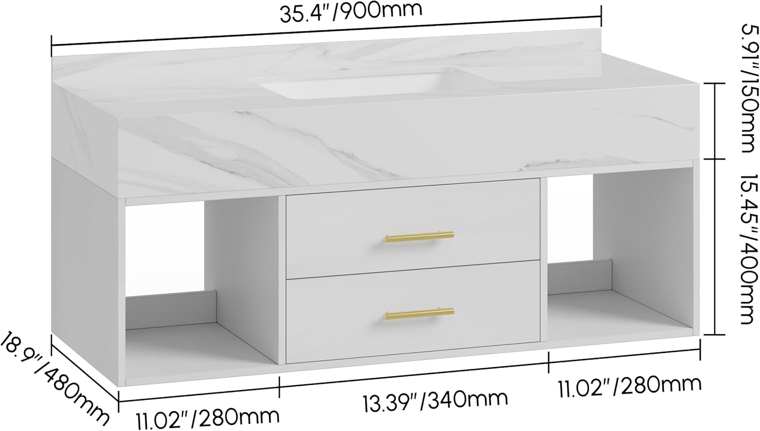 KunMai floating bathroom vanity worth it,should I buy KunMai floating vanity,KunMai vanity pros cons,best wall mounted bathroom vanity,KunMai 35.4 inch vanity honest,floating bathroom vanity worth buying unboxing and complete package contents