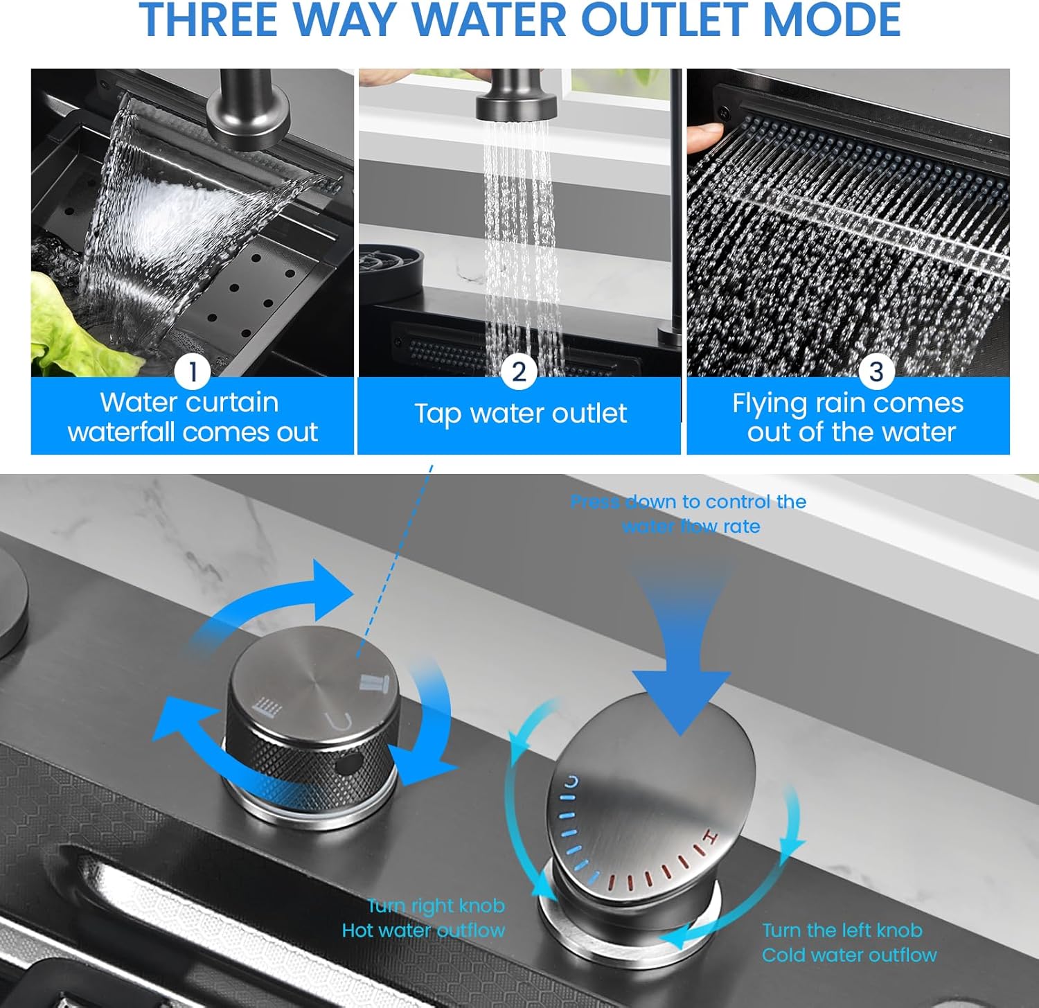 Kunoqi kitchen sink worth it,Kunoqi workstation sink pros cons,best 33 inch kitchen sink combo,should I buy a Kunoqi sink,Kunoqi vs other kitchen sinks,waterfall faucet sink set value unboxing and complete package contents