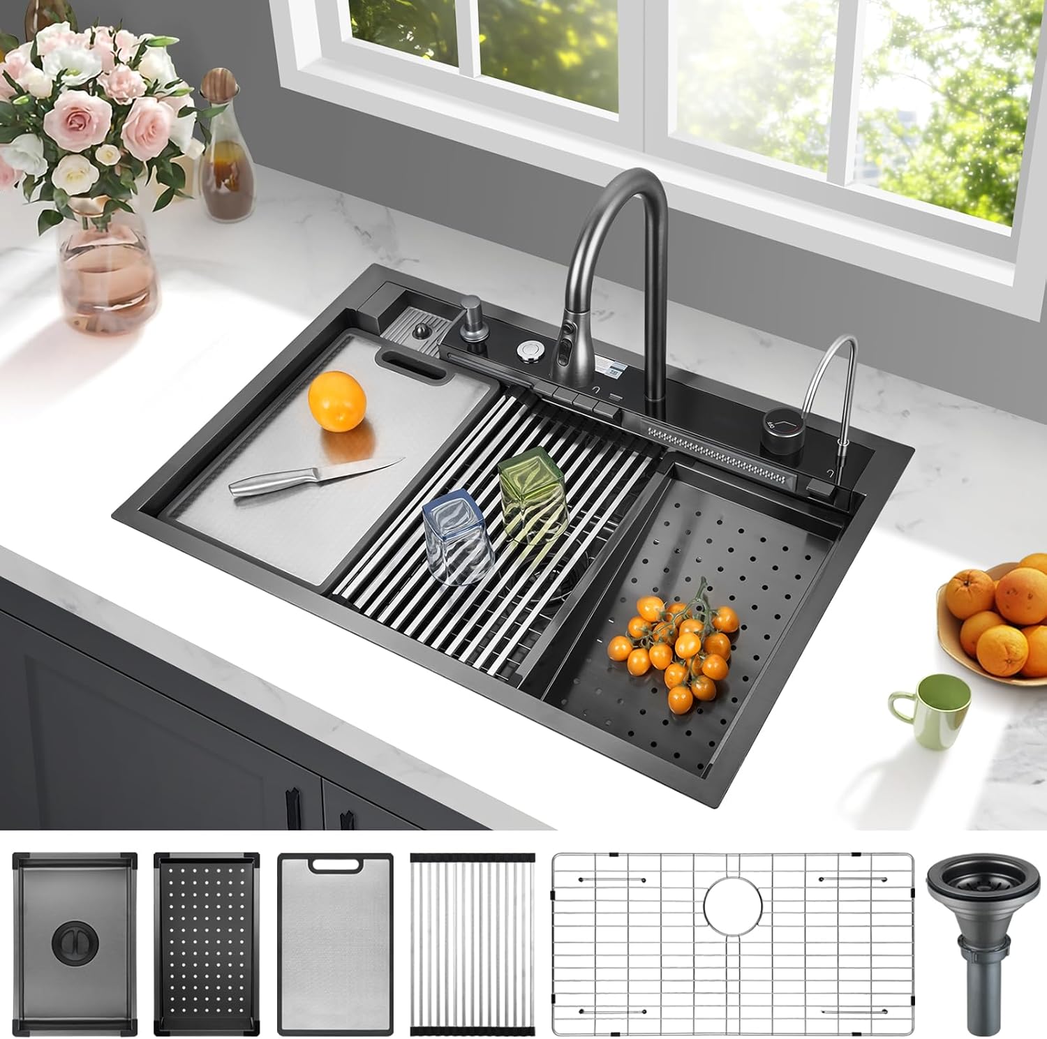 Reviews - Kunoqi Smart Waterfall Sink Worth It? Honest Pros & Cons Analysis Kunoqi smart waterfall sink worth it,should I buy Kunoqi smart sink,Kunoqi vs other smart sinks,Kunoqi waterfall sink pros cons,best smart kitchen sink workstation,Kunoqi 33 inch sink worth buying - detailed features and technical specifications