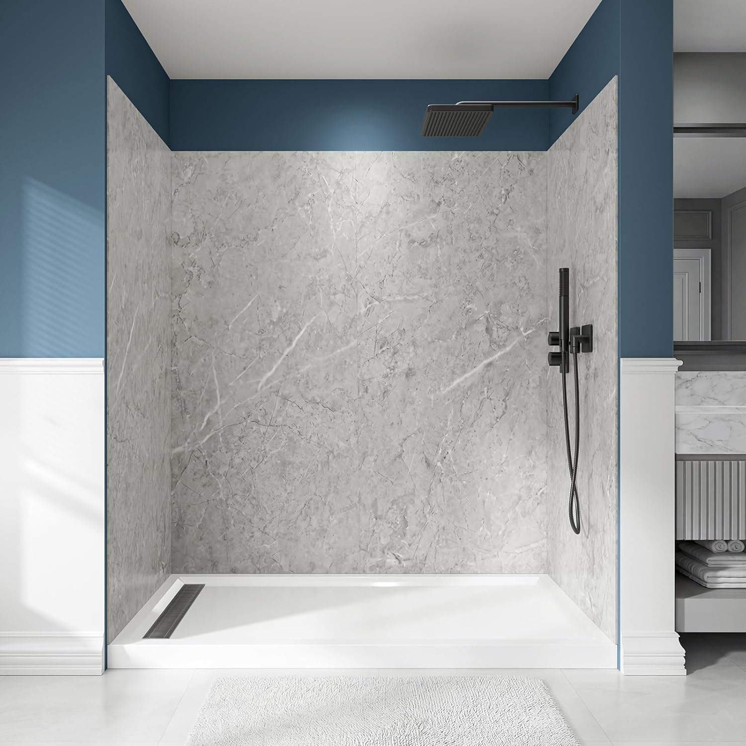 LARWORKS shower wall kit worth it,should I buy LARWORKS shower panels,LARWORKS vs other shower surrounds,LARWORKS SPC panels pros cons,best waterproof shower wall kit,LARWORKS gray marble panels honest - detailed features and technical specifications