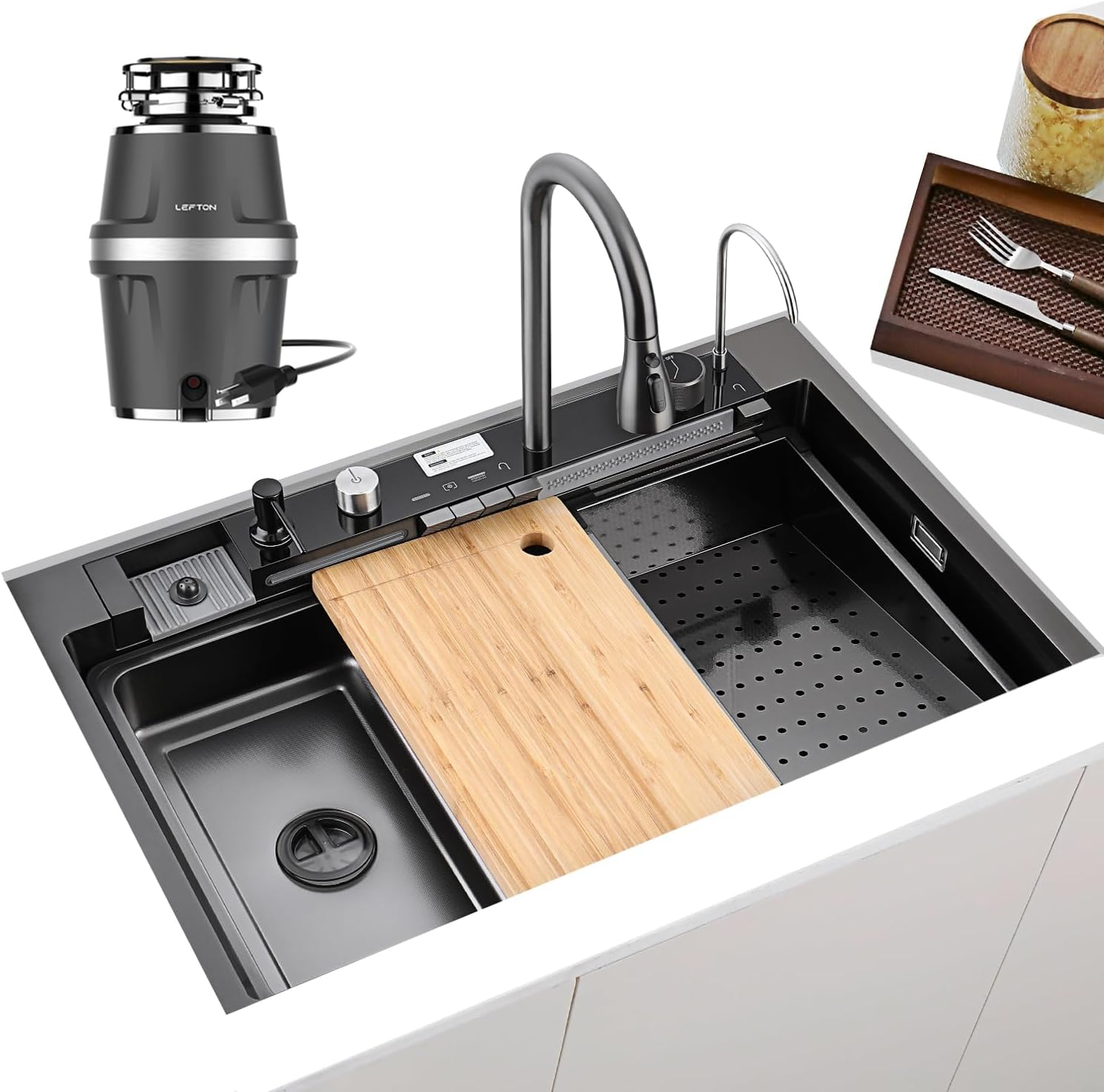Lefton KS2206L-PRO kitchen sink worth it,should I buy Lefton KS2206L-PRO,Lefton KS2206L-PRO pros cons,Lefton waterfall sink honest,best single bowl kitchen sinks,Lefton sink vs alternatives - detailed features and technical specifications