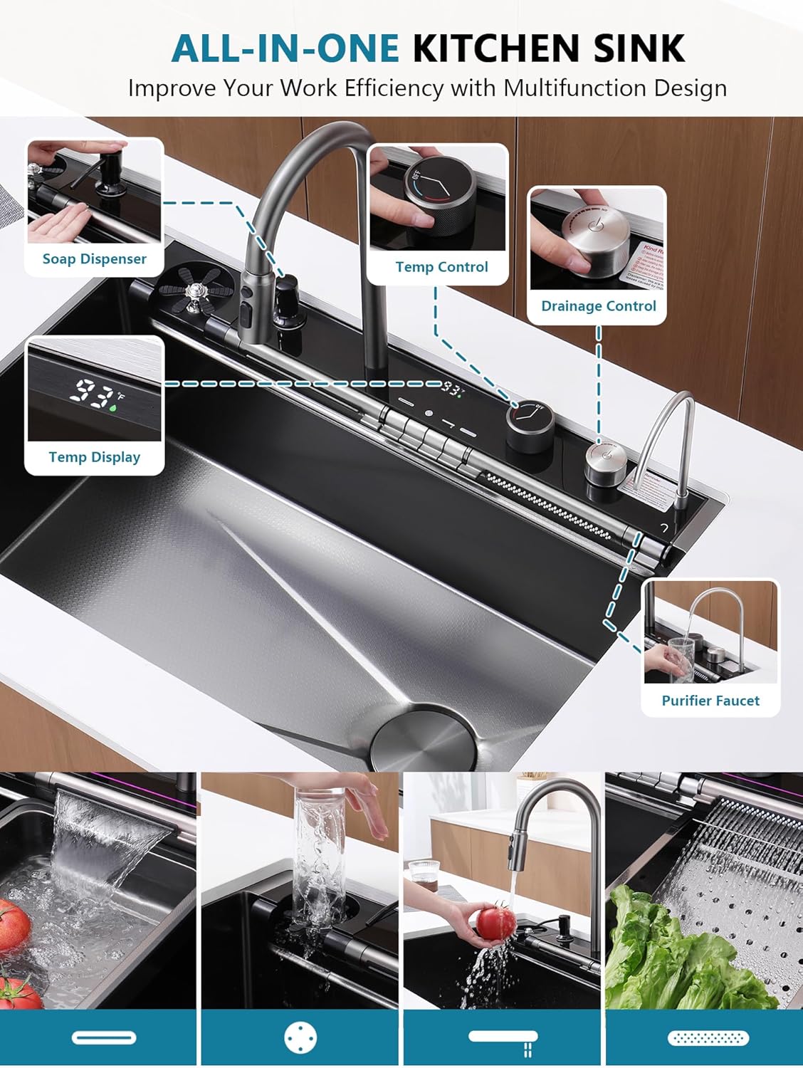 Step-by-step guide for Lefton waterfall kitchen sink worth it,should I buy Lefton kitchen sink,Lefton KS2207L-PRO pros cons,best waterfall kitchen sink,Lefton sink vs alternatives,Lefton temperature display sink - complete tutorial