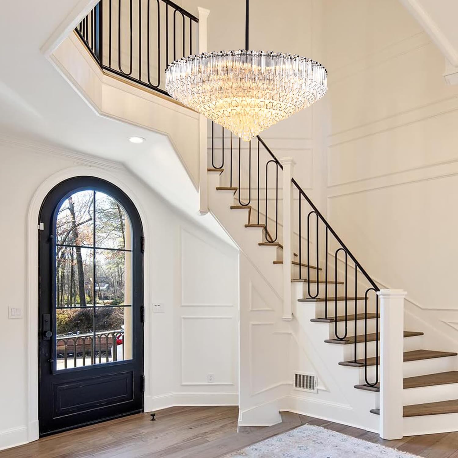 MDEGLYO crystal chandelier worth buying,should I buy MDEGLYO chandelier,MDEGLYO vs other chandeliers,MDEGLYO crystal chandelier pros cons,best clear crystal chandelier,MDEGLYO 30-inch chandelier honest unboxing and complete package contents