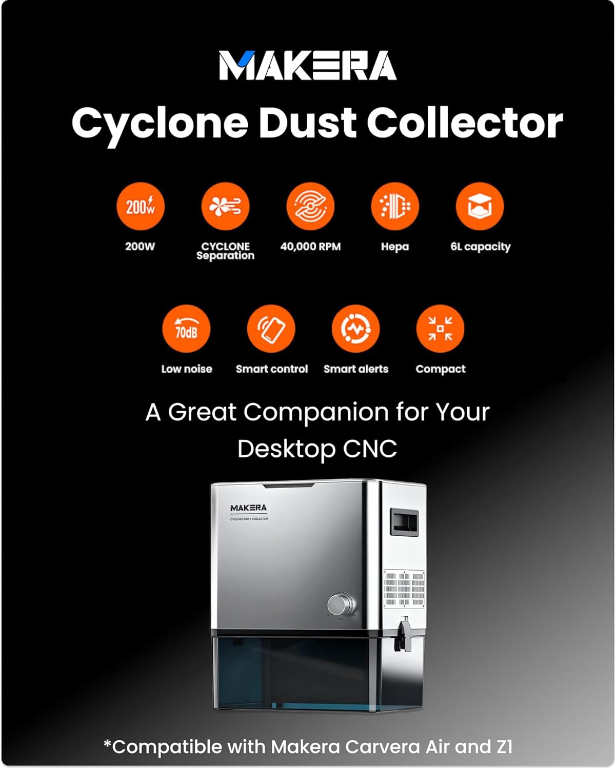 Makera Cyclone Dust Collector worth it,Makera Cyclone Dust Collector pros cons,Makera Cyclone vs other dust collectors,should I buy Makera Cyclone Dust Collector,best dust collector for desktop CNC,Makera Cyclone honest assessment unboxing and complete package contents