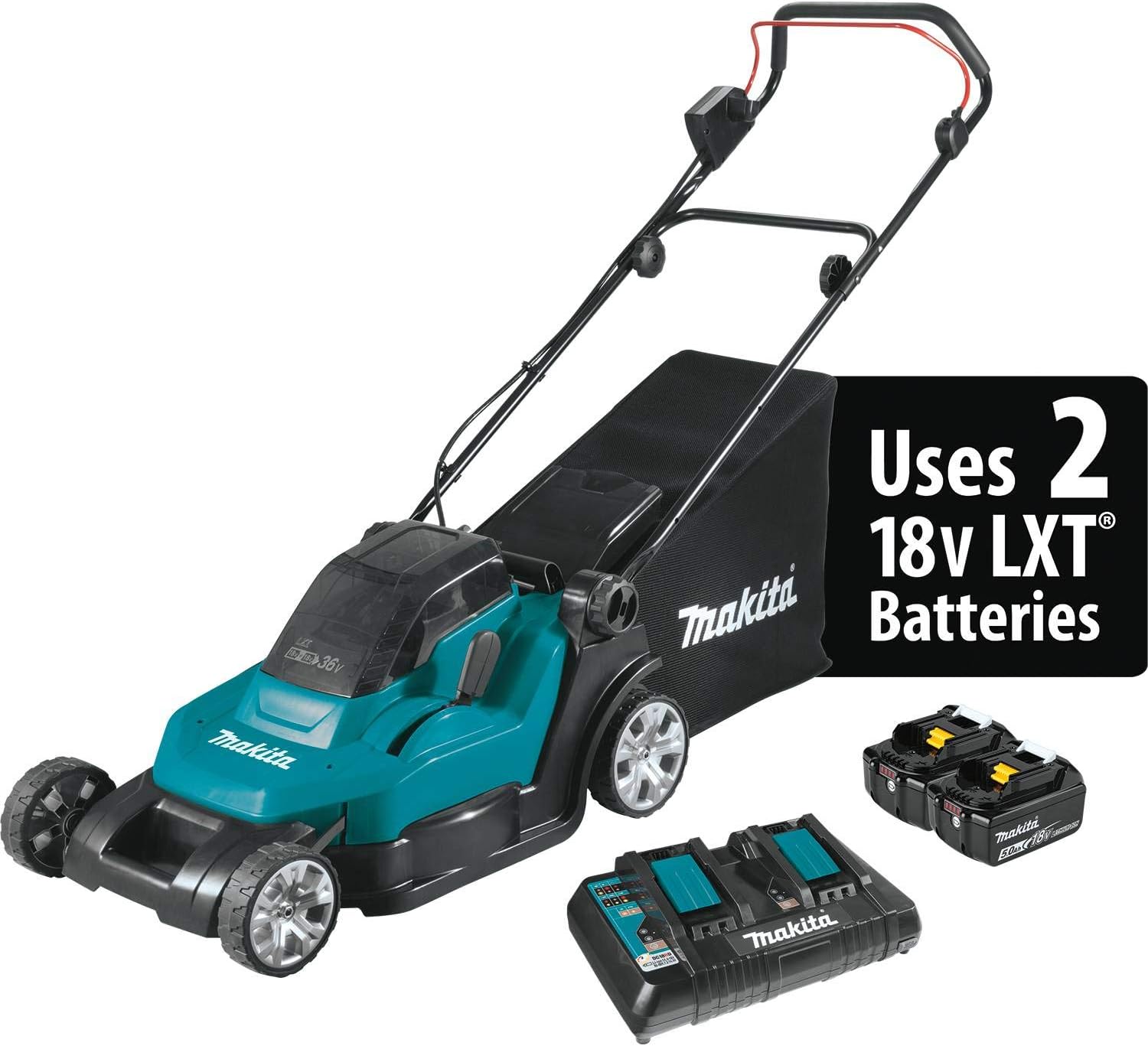 Makita XML05PT lawn mower worth it,Makita XML05PT pros and cons,Makita XML05PT vs gas mower,should I buy Makita XML05PT,best cordless lawn mower kit,Makita 36V mower honest unboxing and complete package contents