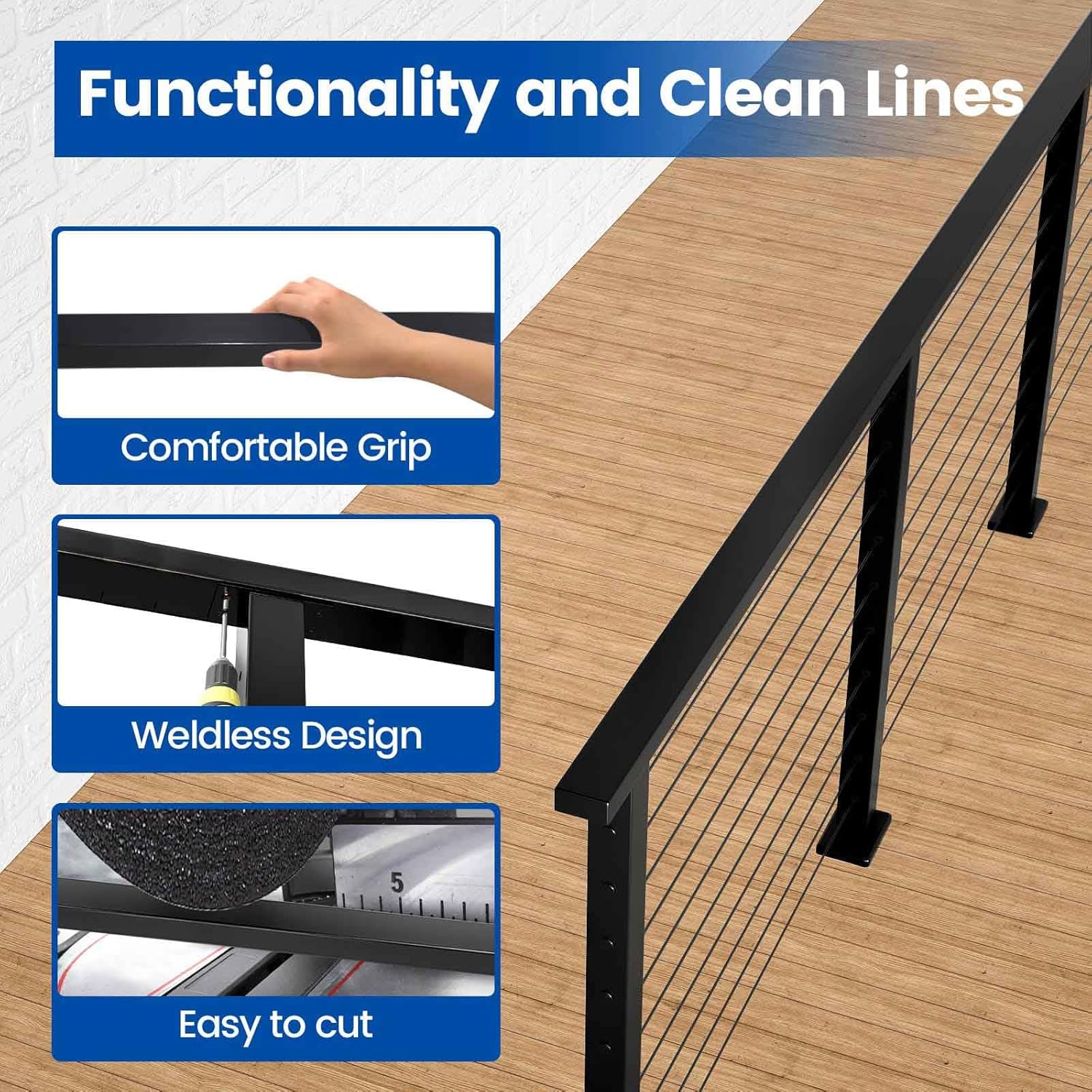 Step-by-step guide for Muzata HT10 cable railing handrail,Muzata HT10 worth buying,Muzata HT10 pros cons,best cable railing handrail,Muzata HT10 vs alternatives,should I buy Muzata HT10 - complete tutorial