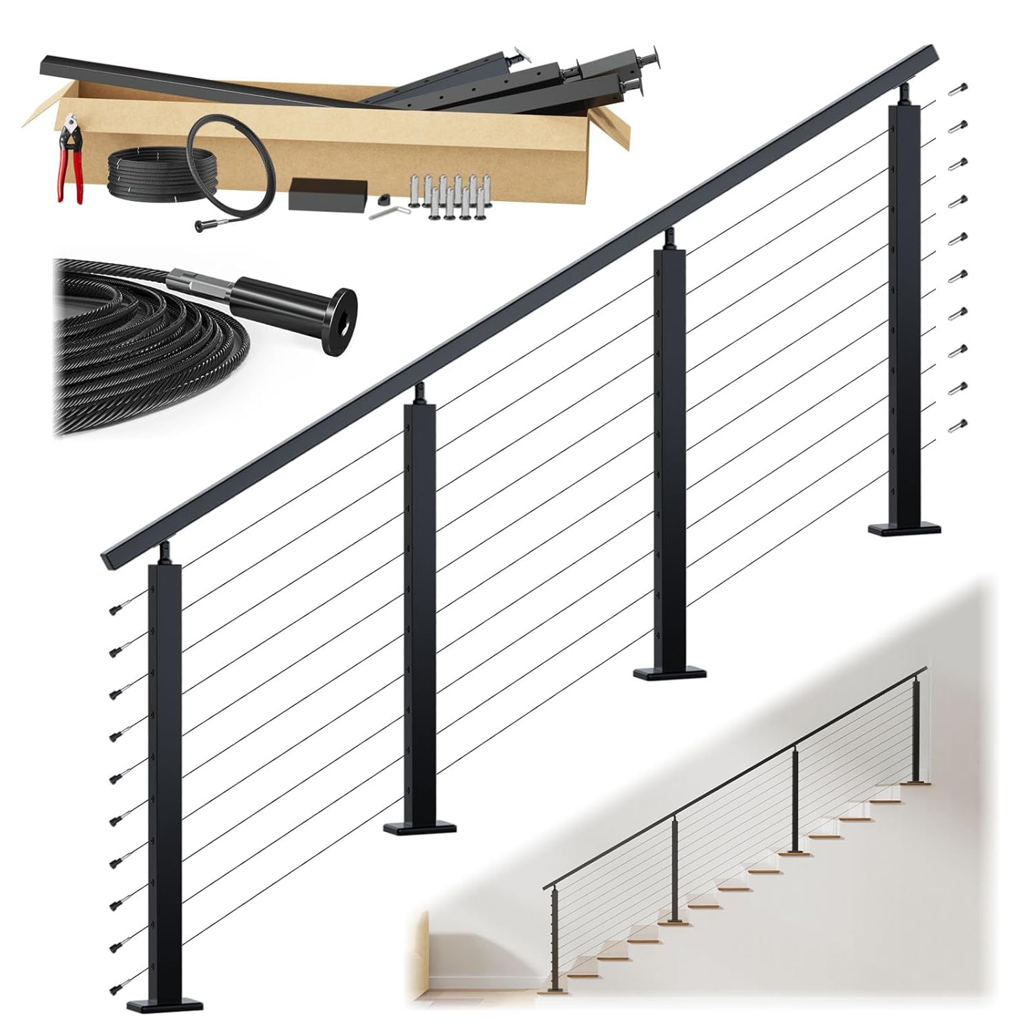 Muzata cable railing kit worth it,Muzata RC09 pros cons,best cable railing system,should I buy Muzata cable railing,Muzata vs other cable railings,Muzata complete kit quality - detailed features and technical specifications