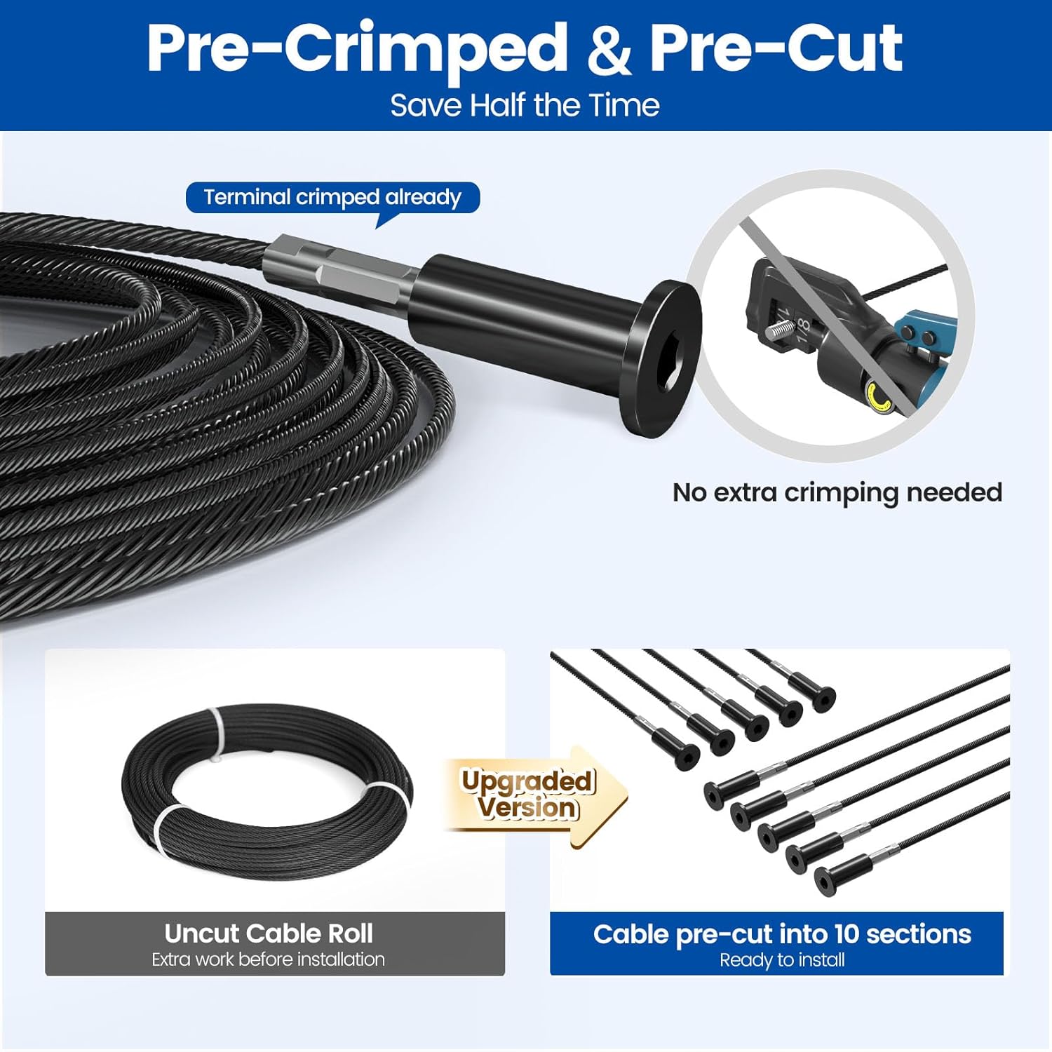 Step-by-step guide for Muzata cable railing kit worth it,Muzata RC09 pros cons,best cable railing system,should I buy Muzata cable railing,Muzata vs other cable railings,Muzata complete kit quality - complete tutorial