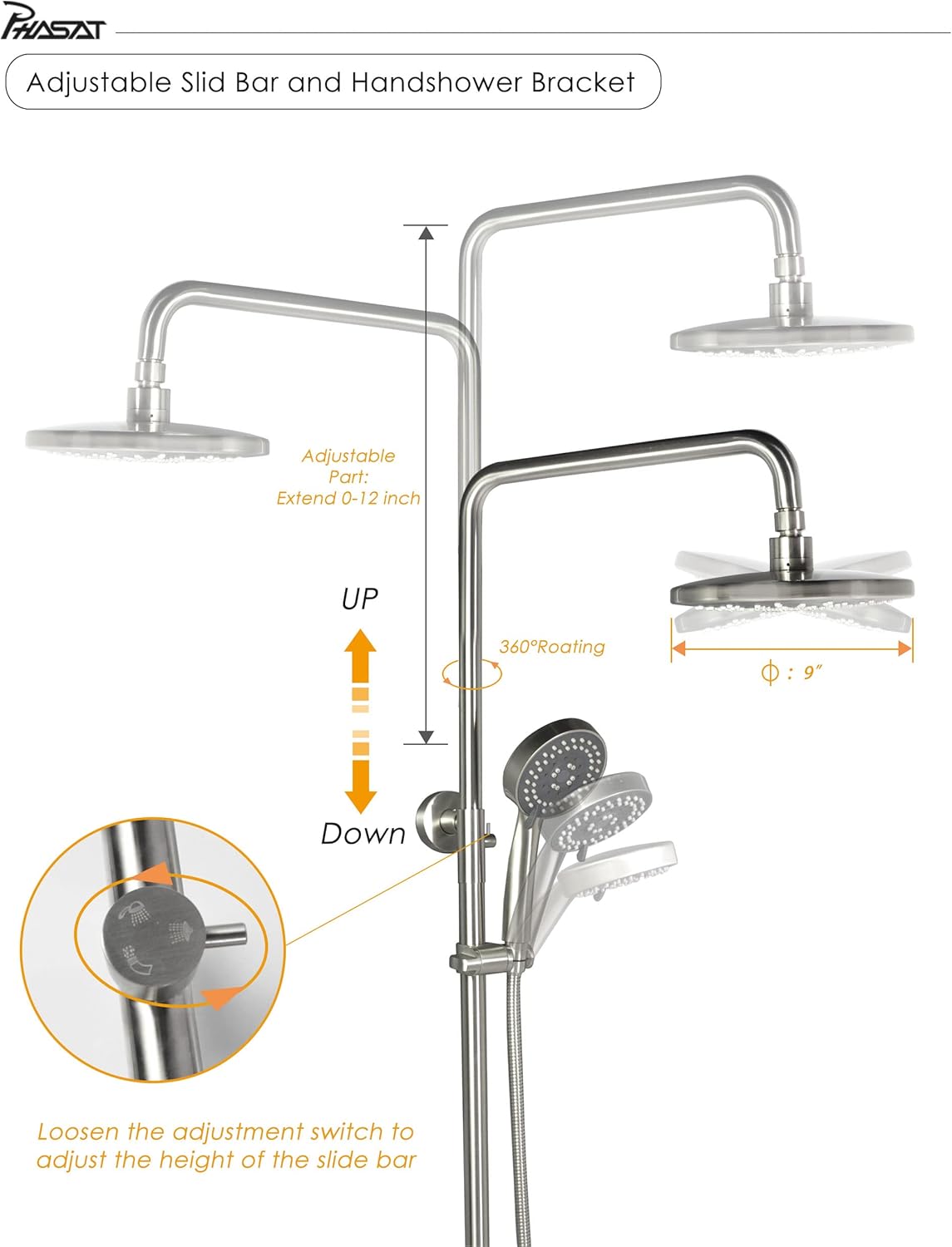 PHASAT outdoor shower system worth it,should I buy PHASAT shower system,PHASAT vs other outdoor showers,PHASAT shower pros cons,best outdoor shower fixtures,PHASAT CT8323N honest unboxing and complete package contents
