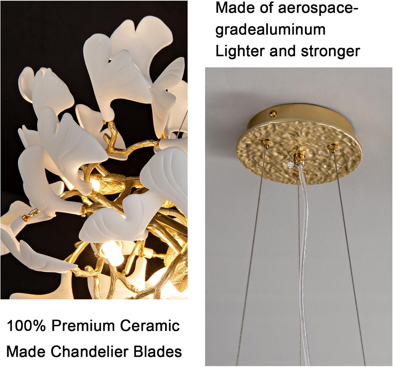 Plsintly gold ginkgo chandelier worth it,should I buy the Plsintly ginkgo chandelier,Plsintly chandelier pros and cons,best modern gold leaf chandelier,Plsintly vs other ginkgo chandeliers,is the Plsintly ceramic chandelier good performance testing and real-world results