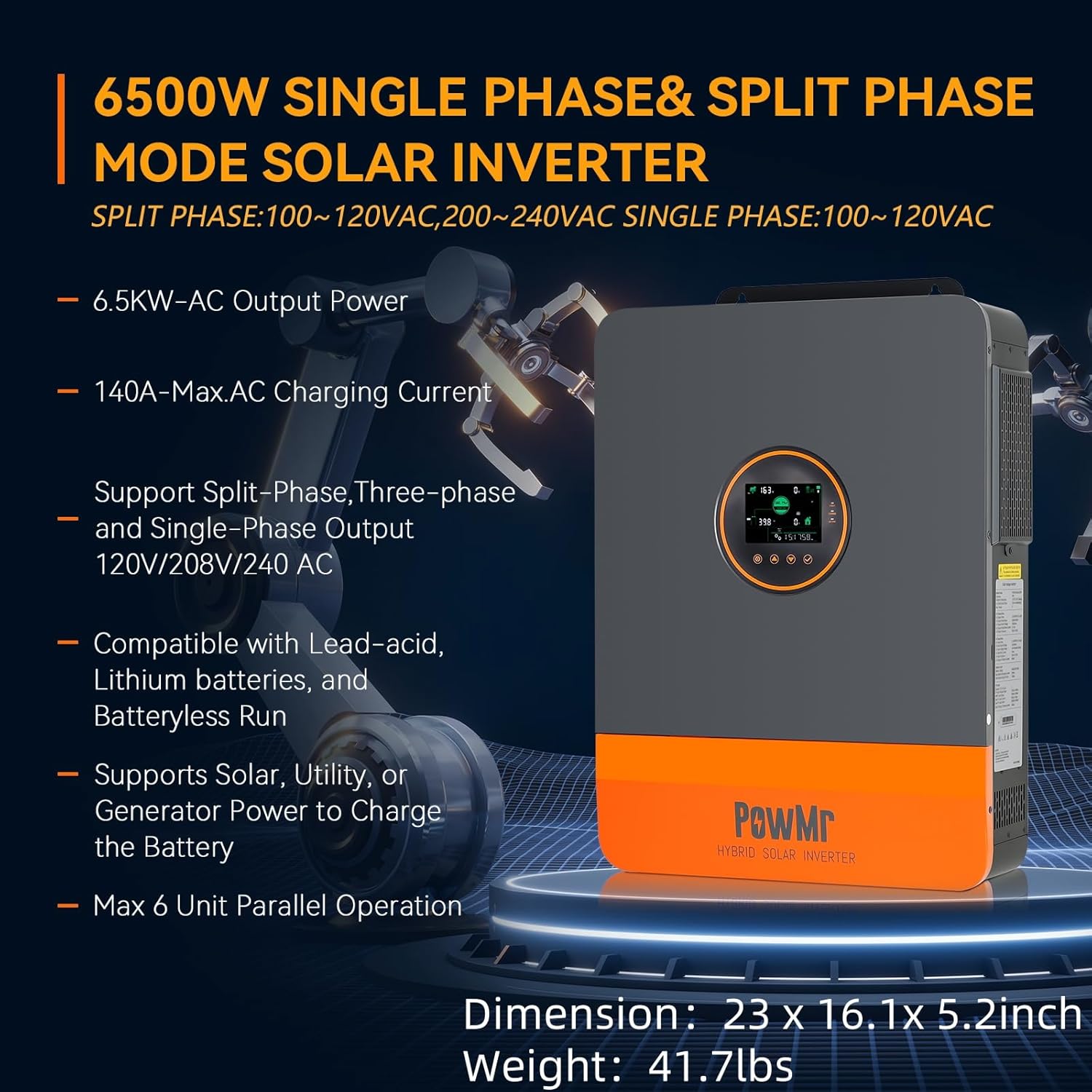 PowMr 6500W inverter worth it,should I buy PowMr 6500W inverter,PowMr 6500W vs competitors,PowMr 6500W pros cons,PowMr SunSmart 6.5KP honest,best 48V split phase inverter unboxing and complete package contents