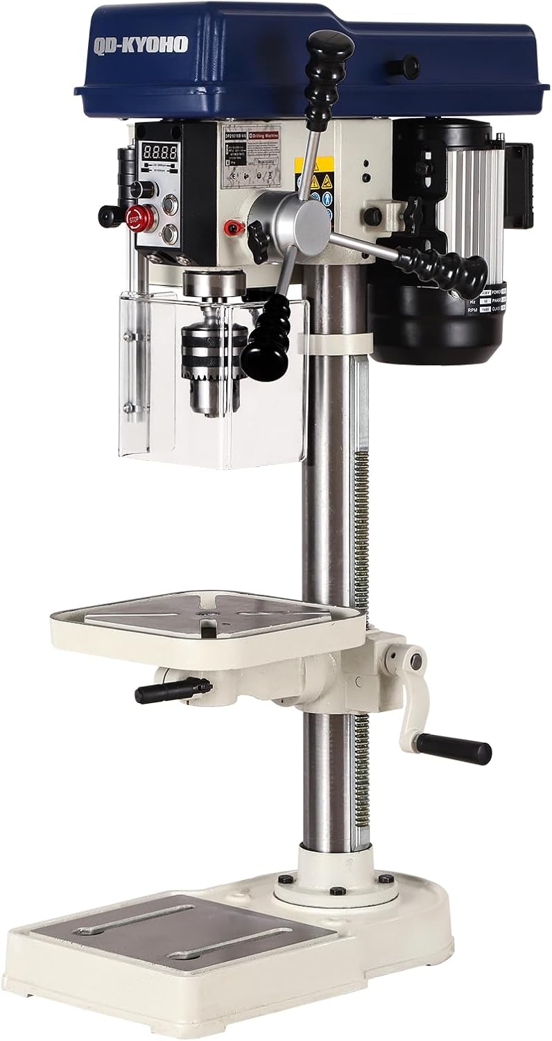 QD-KYOHO 10-inch drill press worth it,should I buy a QD-KYOHO drill press,best benchtop drill press for home shop,QD-KYOHO drill press pros and cons,10-inch variable speed drill press worth buying,QD-KYOHO vs WEN drill press - detailed features and technical specifications