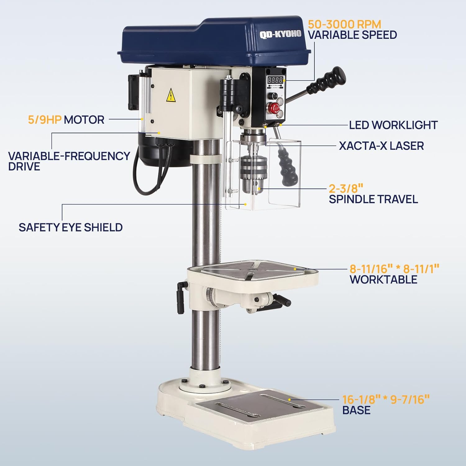 QD-KYOHO 10-inch drill press worth it,should I buy a QD-KYOHO drill press,best benchtop drill press for home shop,QD-KYOHO drill press pros and cons,10-inch variable speed drill press worth buying,QD-KYOHO vs WEN drill press unboxing and complete package contents