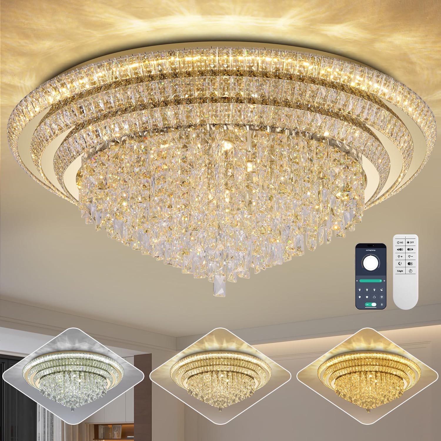 Reviews - REDSTAR Crystal Ceiling Light Worth It? Honest Pros & Cons Analysis REDSTAR crystal ceiling light worth it,should I buy REDSTAR crystal ceiling light,REDSTAR crystal chandelier pros cons,best smart flush mount ceiling light,REDSTAR A401 model honest,crystal raindrop chandelier vs alternatives - detailed features and technical specifications
