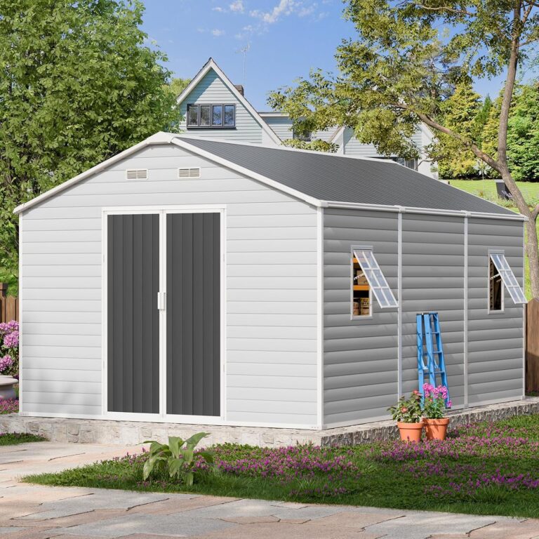 Reviews - RichFire 10x14 Shed Worth It? Honest Pros & Cons Analysis Image 1 of RichFire 10x14 shed worth it-should I buy a RichFire 10x14 shed-RichFire 10x14 vs other sheds-RichFire 10x14 shed pros cons-RichFire 10x14 worth buying-best large outdoor storage garage