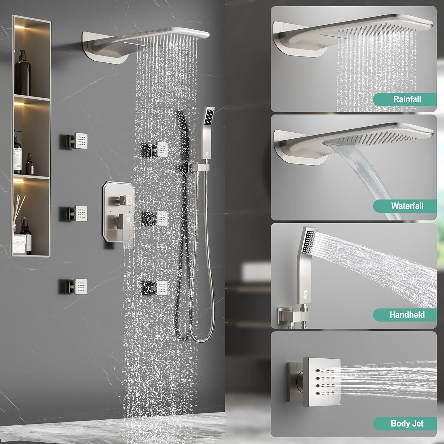 Reviews - SR SUN RISE Shower System Worth It? Honest Pros & Cons SR SUN RISE shower system worth it,SR SUN RISE waterfall shower pros cons,best waterfall shower system with body jets,should I buy SR SUN RISE shower,SR SUN RISE vs other shower systems,full body rainfall shower system honest unboxing and complete package contents