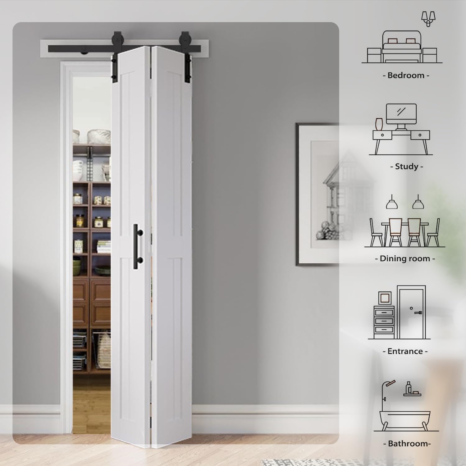 S&Z TOPHAND barn door worth it,S&Z TOPHAND bifold door pros cons,best bifold barn doors,should I buy S&Z TOPHAND barn door,S&Z TOPHAND vs other barn doors,S&Z TOPHAND barn door honest opinion unboxing and complete package contents