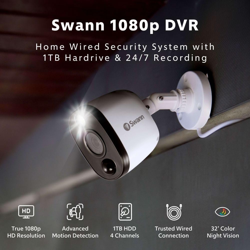 Swann 1080p DVR system worth it,Swann DVR system pros cons,Swann 1080p security camera system honest,should I buy Swann wired DVR,Swann vs other security systems,best wired security camera system unboxing and complete package contents