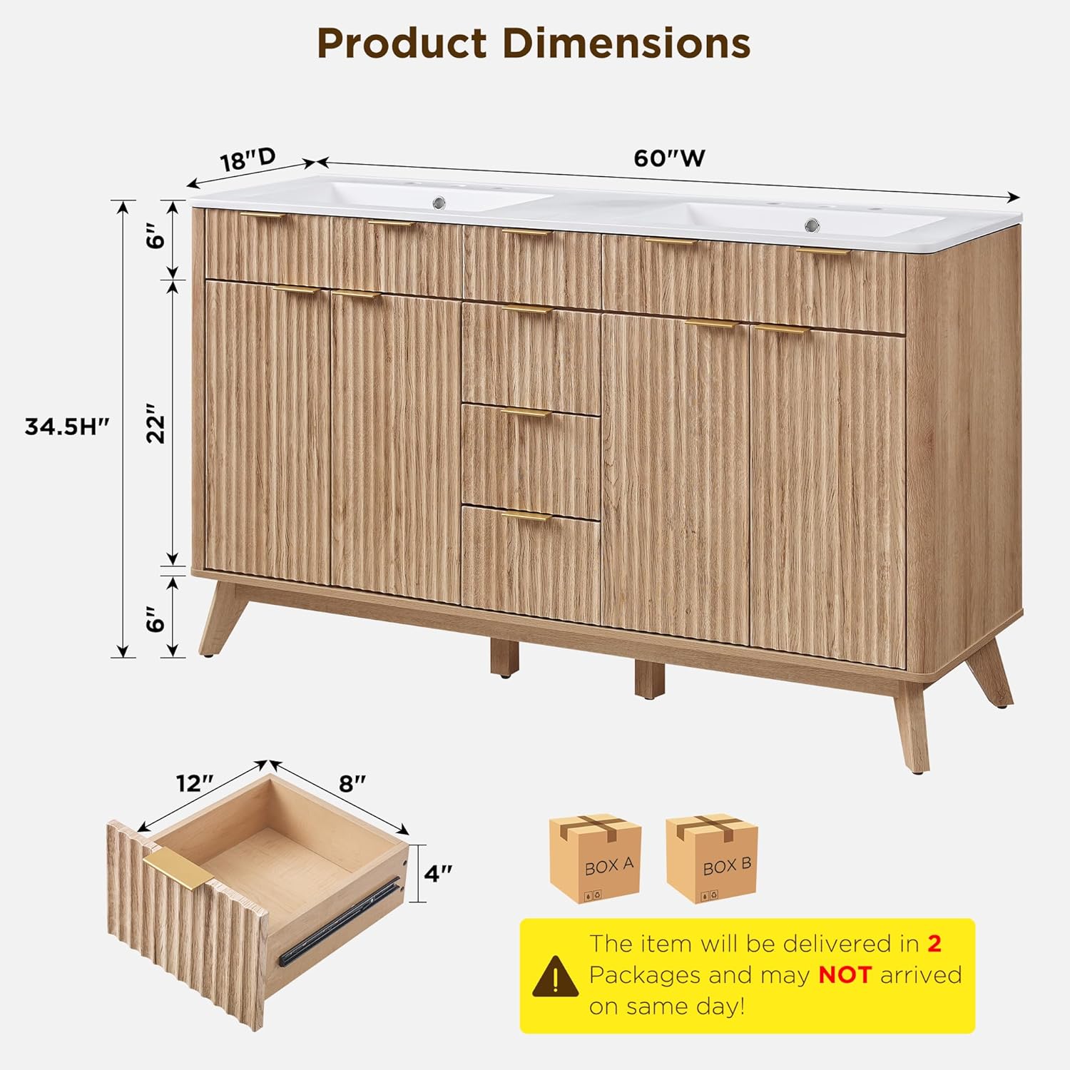 T4TREAM 60 inch bathroom vanity worth it,should I buy T4TREAM vanity,T4TREAM vanity pros cons,best 60 inch bathroom vanity cabinet,T4TREAM vs other vanities,T4TREAM natural oak vanity honest unboxing and complete package contents