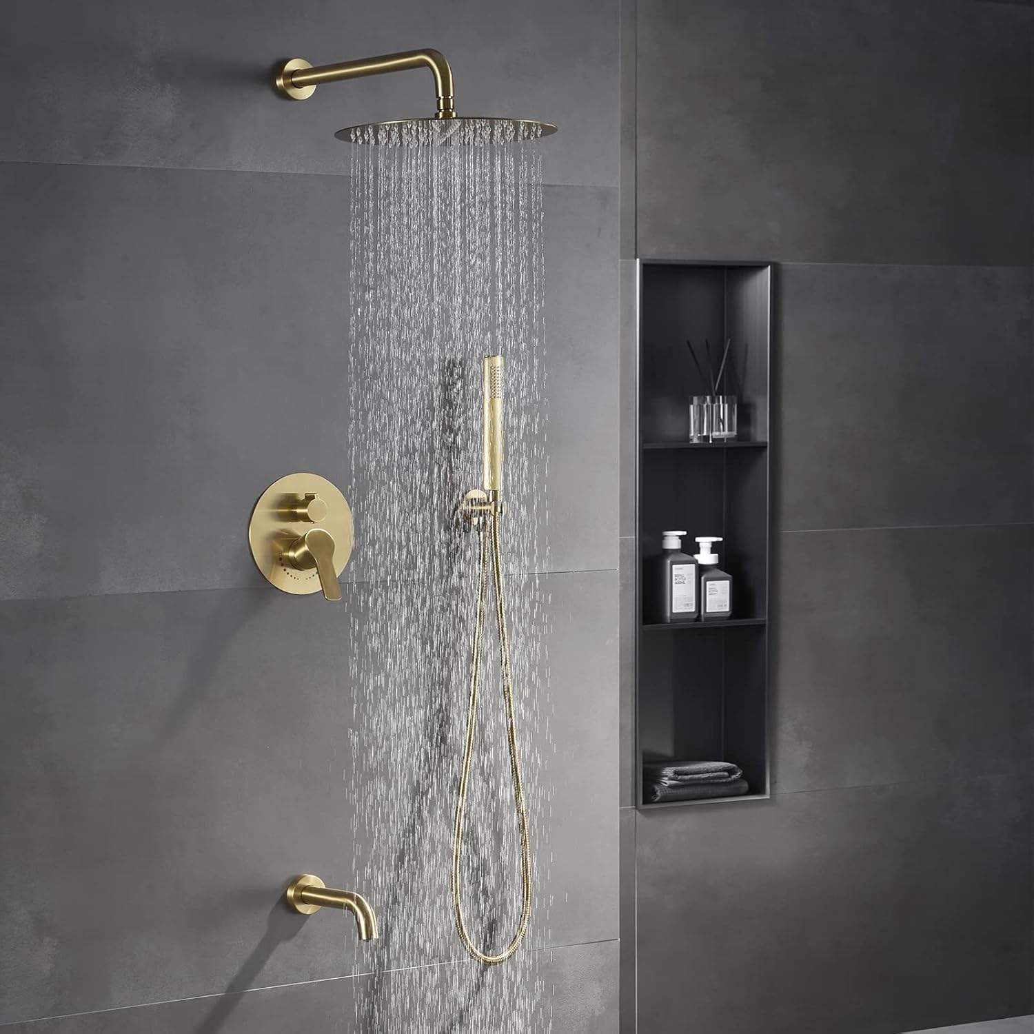 TIPOK gold shower system worth it,should I buy TIPOK gold shower,TIPOK shower system pros cons,best brushed gold shower fixture,gold shower system with tub,TIPOK vs other shower systems unboxing and complete package contents