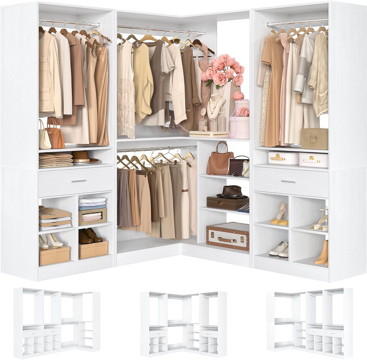 Unikito 86 Corner Closet System worth it,Unikito corner closet pros cons,best modular closet organizer,should I buy Unikito closet system,Unikito vs other closet organizers,Unikito 86 inch closet honest unboxing and complete package contents