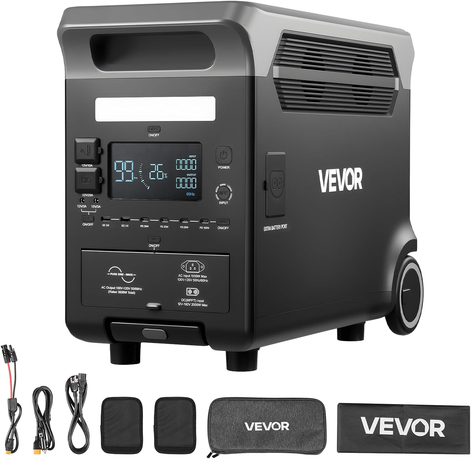 VEVOR 3600W power station worth it,should I buy VEVOR 3600W power station,VEVOR 3600W vs other power stations,VEVOR 3600W pros and cons,best portable power station for home backup,VEVOR 3600W honest assessment - detailed features and technical specifications