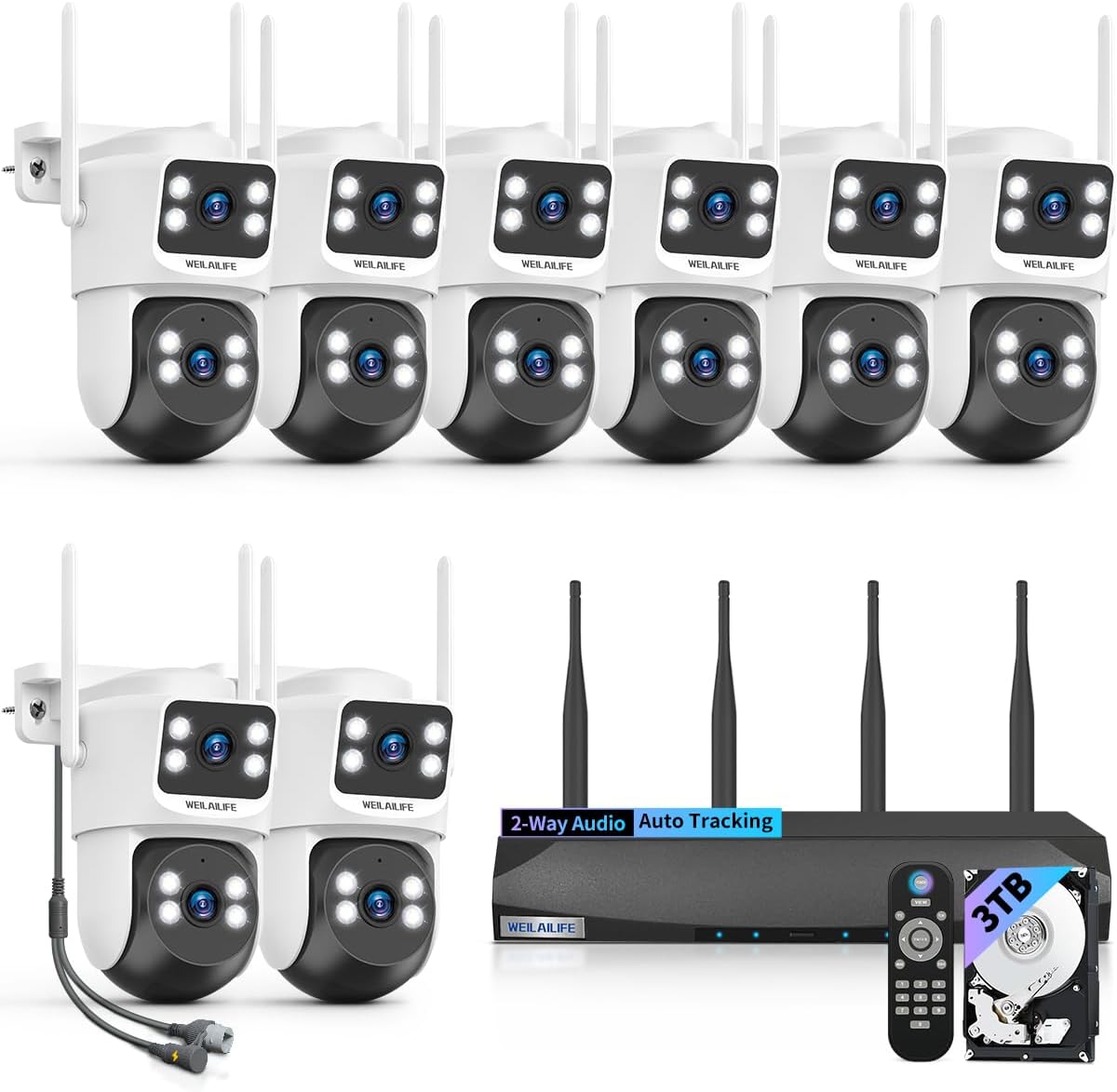 WEILAILIFE security camera system worth it,should I buy WEILAILIFE security cameras,WEILAILIFE vs other security systems,WEILAILIFE security camera pros cons,best wireless PTZ camera system,WEILAILIFE outdoor cameras honest - detailed features and technical specifications