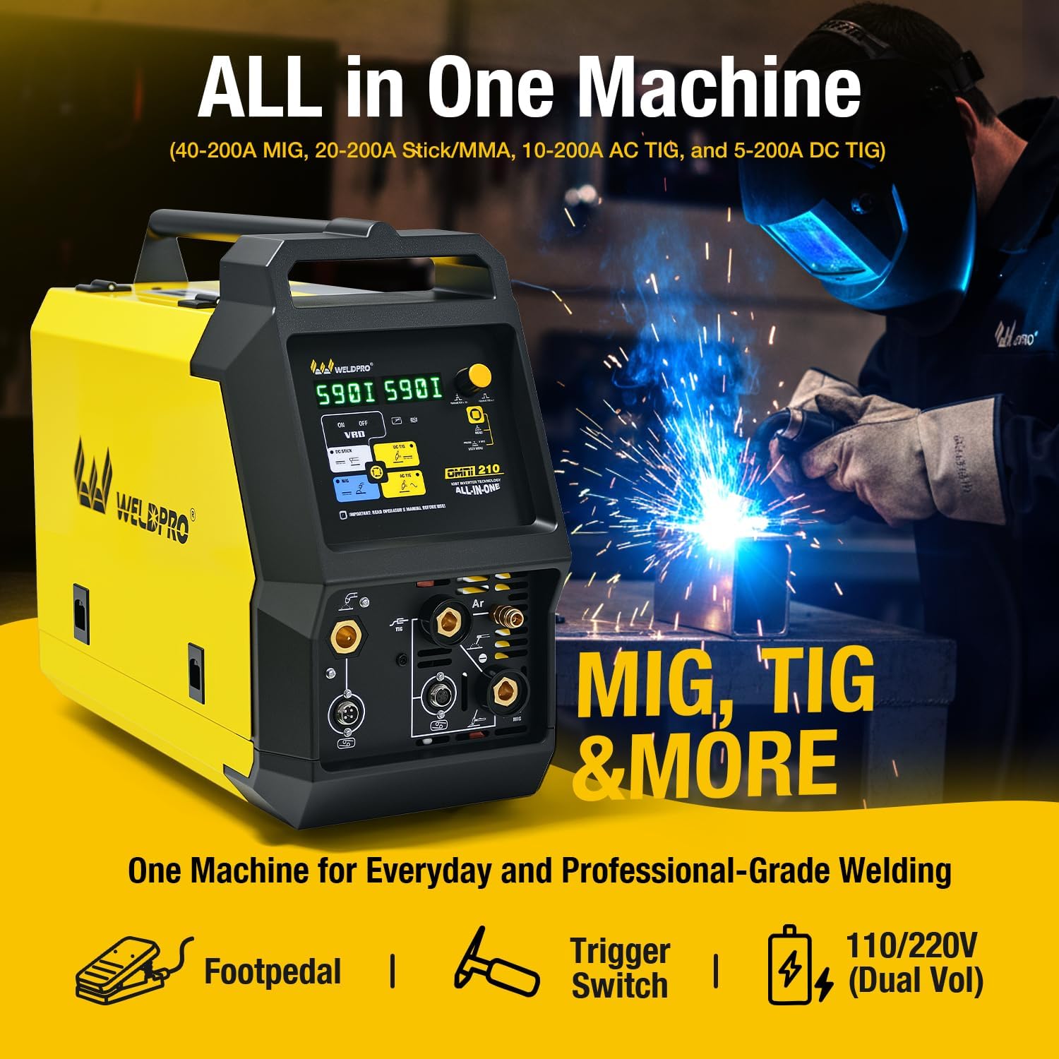 Weldpro Omni210 worth buying,Weldpro Omni210 pros cons,should I buy the Weldpro Omni210,Weldpro Omni210 vs other welders,best multi-process welder for home shop,Weldpro Omni210 honest assessment unboxing and complete package contents