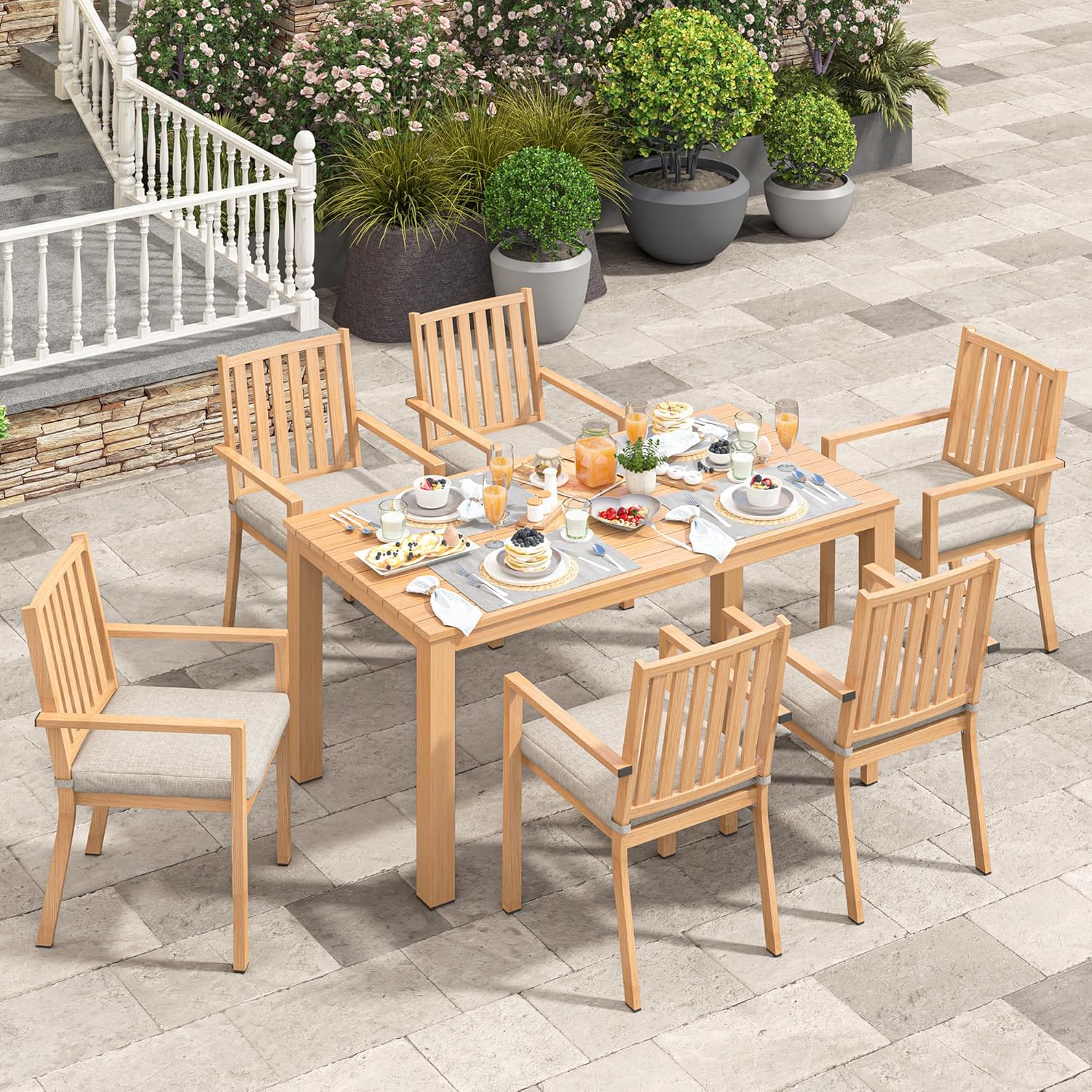 Wisteria Lane patio set worth it,should I buy Wisteria Lane patio furniture,Wisteria Lane vs other aluminum sets,Wisteria Lane patio set pros cons,best aluminum patio dining set,Wisteria Lane furniture honest opinion - detailed features and technical specifications