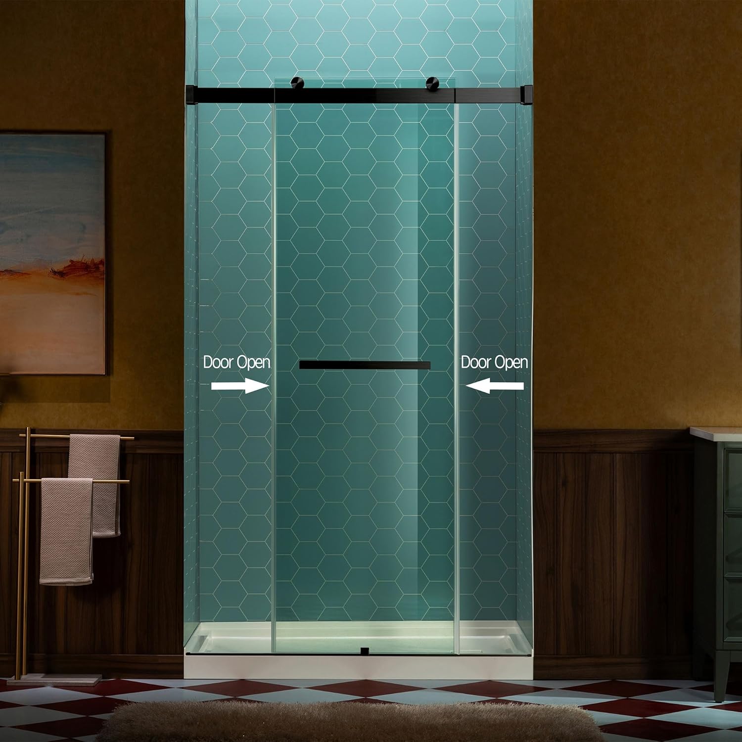 Woodbridge double sliding shower door,should I buy Woodbridge shower door,Woodbridge shower door pros cons,best frameless shower door,Woodbridge shower door worth buying,double sliding shower door installation unboxing and complete package contents