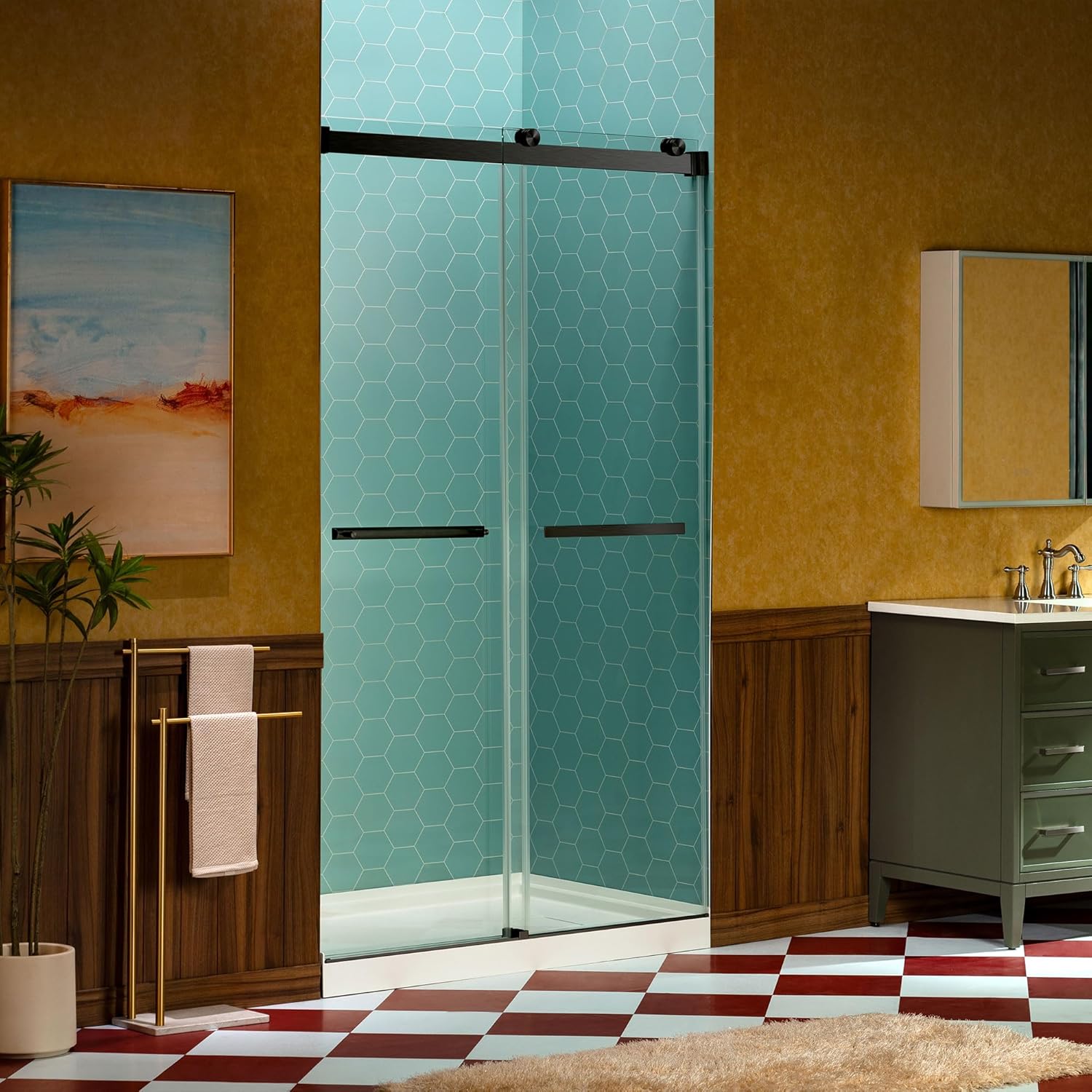 Step-by-step guide for Woodbridge double sliding shower door,should I buy Woodbridge shower door,Woodbridge shower door pros cons,best frameless shower door,Woodbridge shower door worth buying,double sliding shower door installation - complete tutorial