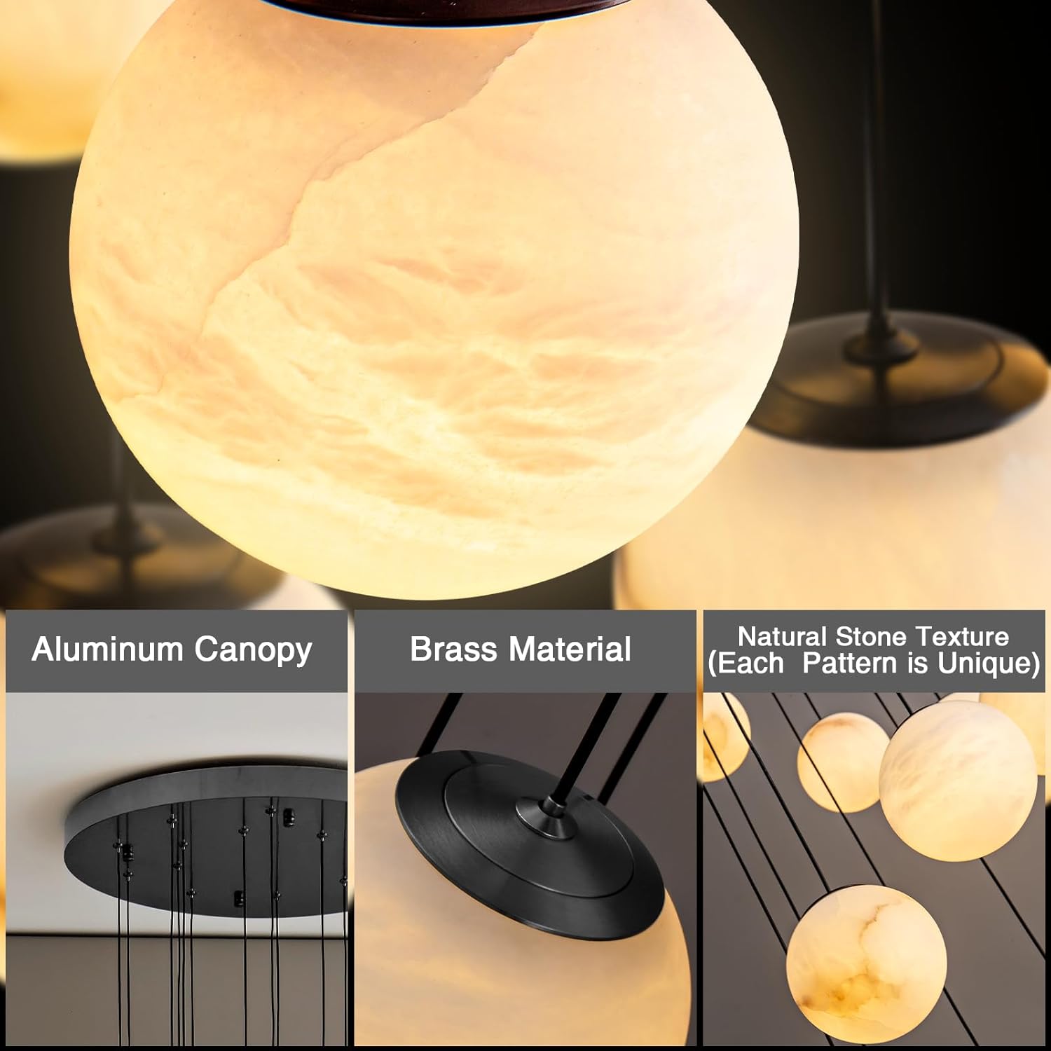 YIOSI black alabaster chandelier worth it,should I buy YIOSI black marble chandelier,YIOSI chandelier vs alternatives,YIOSI alabaster chandelier pros cons,best modern marble pendant light,YIOSI black foyer chandelier worth buying performance testing and real-world results