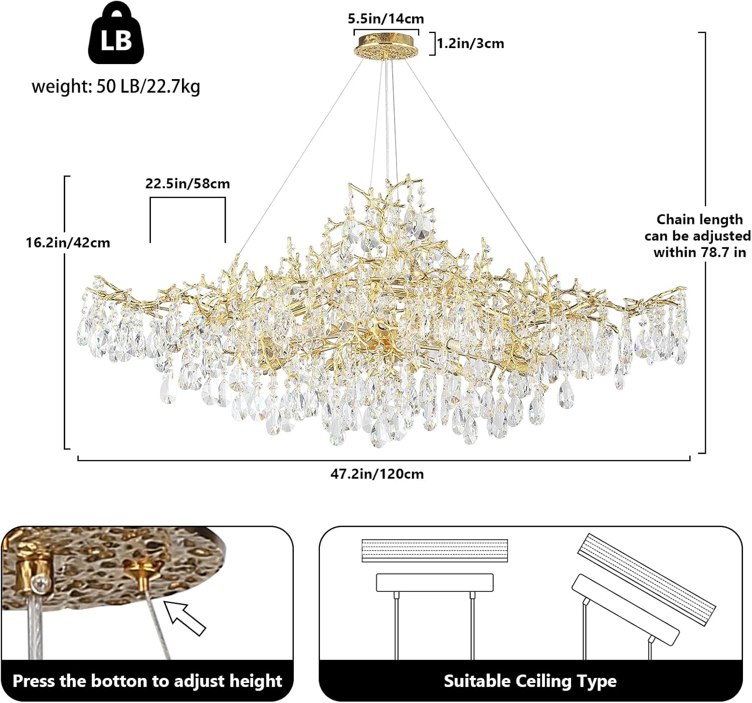 YUYI 47 crystal chandelier worth it,should I buy YUYI crystal chandelier,YUYI chandelier pros cons,best rectangular crystal chandelier,YUYI 47 vs other chandeliers,YUYI gold chandelier honest unboxing and complete package contents