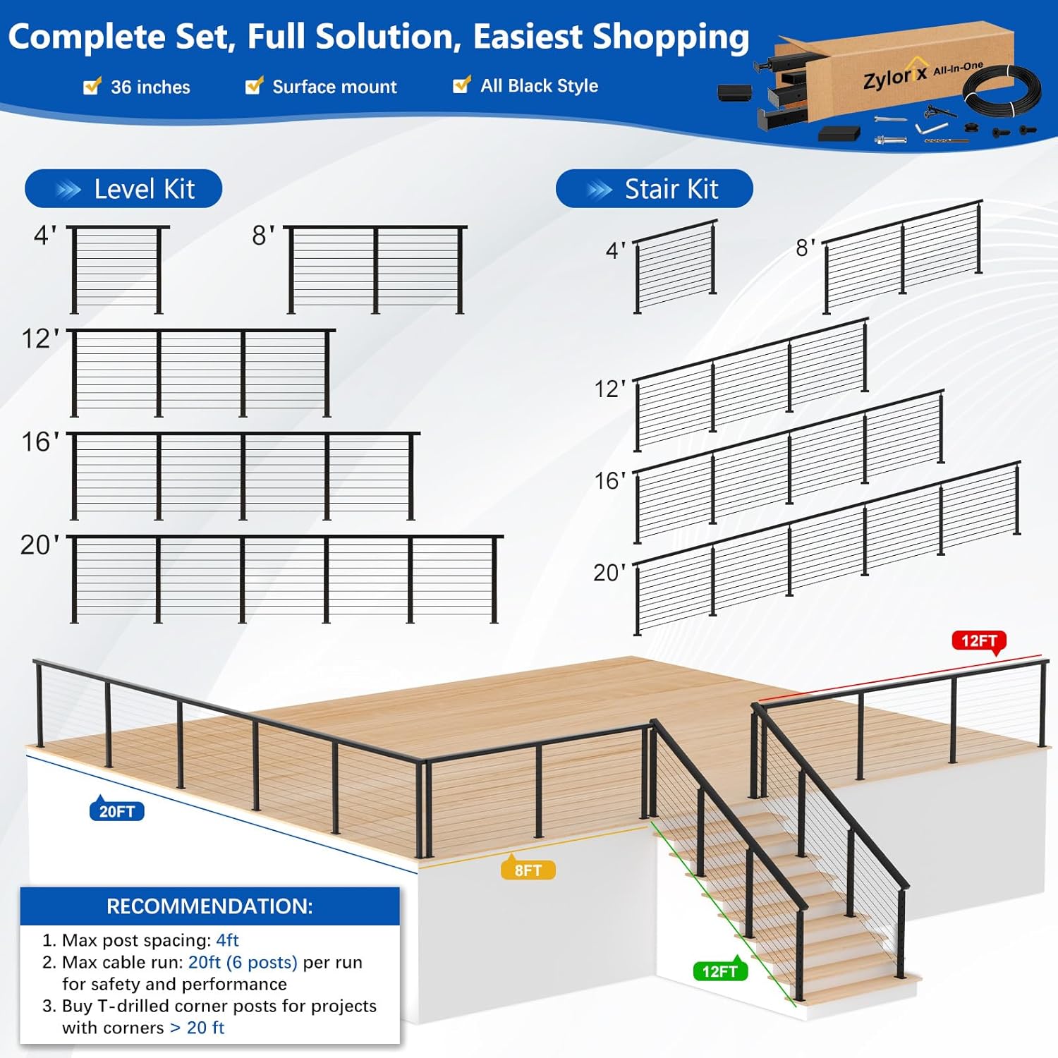 Zylorix cable railing system worth it,should I buy Zylorix cable railing,Zylorix vs other cable railings,Zylorix cable railing pros cons,best cable railing kit for DIY,Zylorix cable railing worth buying unboxing and complete package contents
