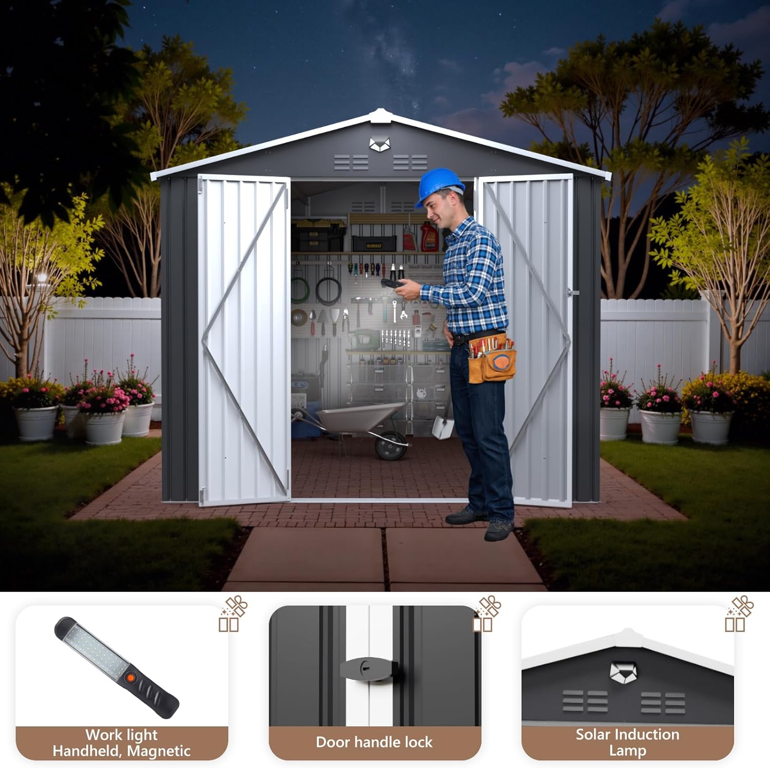 benass 10x14 metal shed worth it,should I buy Benass 10x14 shed,Benass 10x14 vs other sheds,Benass 10x14 shed pros cons,best 10x14 outdoor storage shed,Benass metal shed honest assessment unboxing and complete package contents
