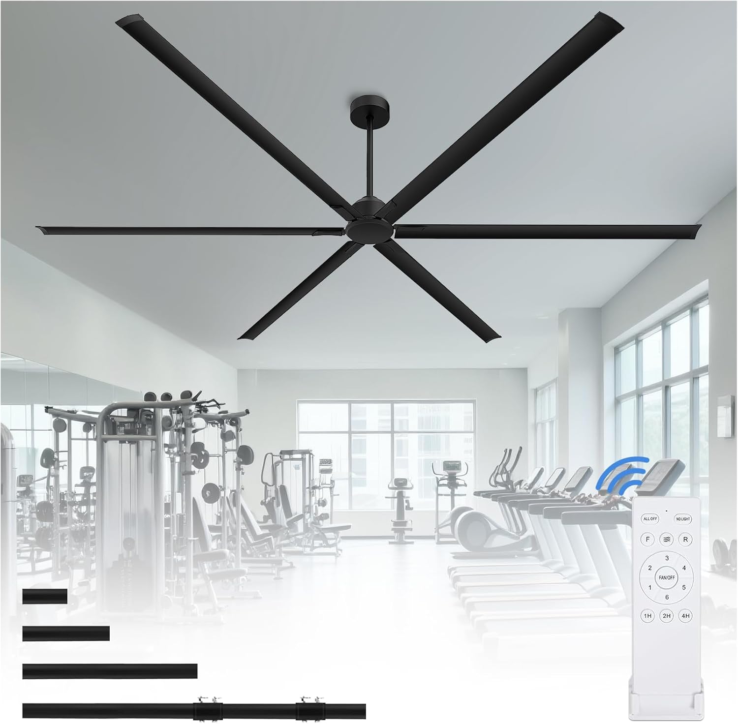 best 120 inch industrial ceiling fan,120 inch HVLS fan worth buying,commercial ceiling fan pros cons,should I buy a 120 inch warehouse fan,Hpxnionthr CLF120-BLK honest,large industrial fan vs alternatives - detailed features and technical specifications