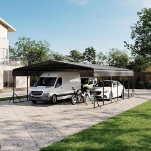 Image 1 of best 20x30 metal carport-20x30 metal carport worth buying-SUNBURY carport pros cons-20x30 carport vs alternatives-should I buy a 20x30 carport-heavy duty metal carport