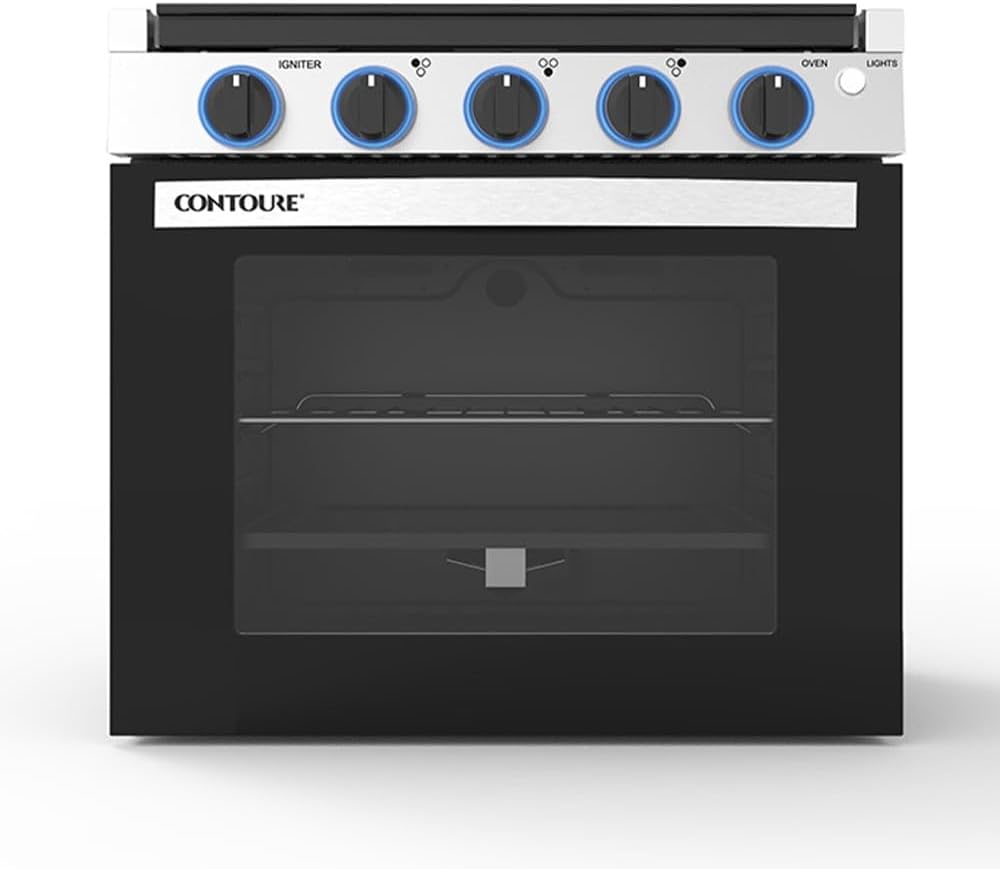 best 21 inch RV gas range,21 inch RV range worth buying,RV propane range pros cons,Contoure GR-21BTC honest,best drop-in RV stove,should I buy an RV gas range - detailed features and technical specifications