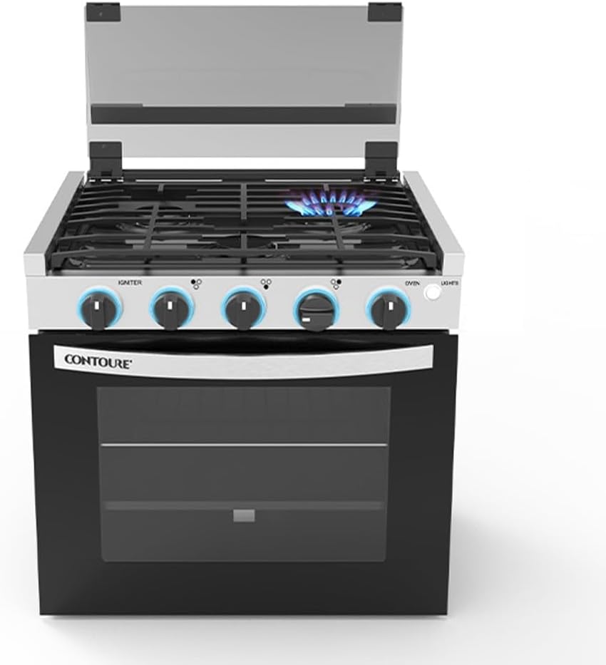 best 21 inch RV gas range,21 inch RV range worth buying,RV propane range pros cons,Contoure GR-21BTC honest,best drop-in RV stove,should I buy an RV gas range unboxing and complete package contents