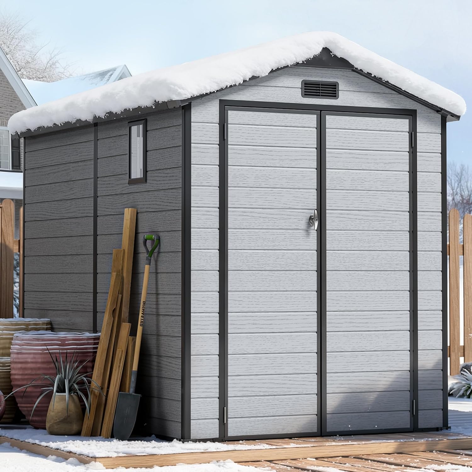 best 6x8 plastic storage shed,6x8 plastic shed worth buying,should I buy a 6x8 plastic shed,WUKHG 6x8 shed pros cons,best outdoor storage shed with floor,6x8 shed vs metal shed - detailed features and technical specifications