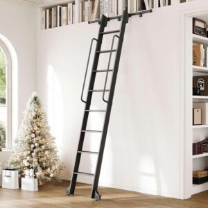 Image 1 of best aluminum rolling library ladder