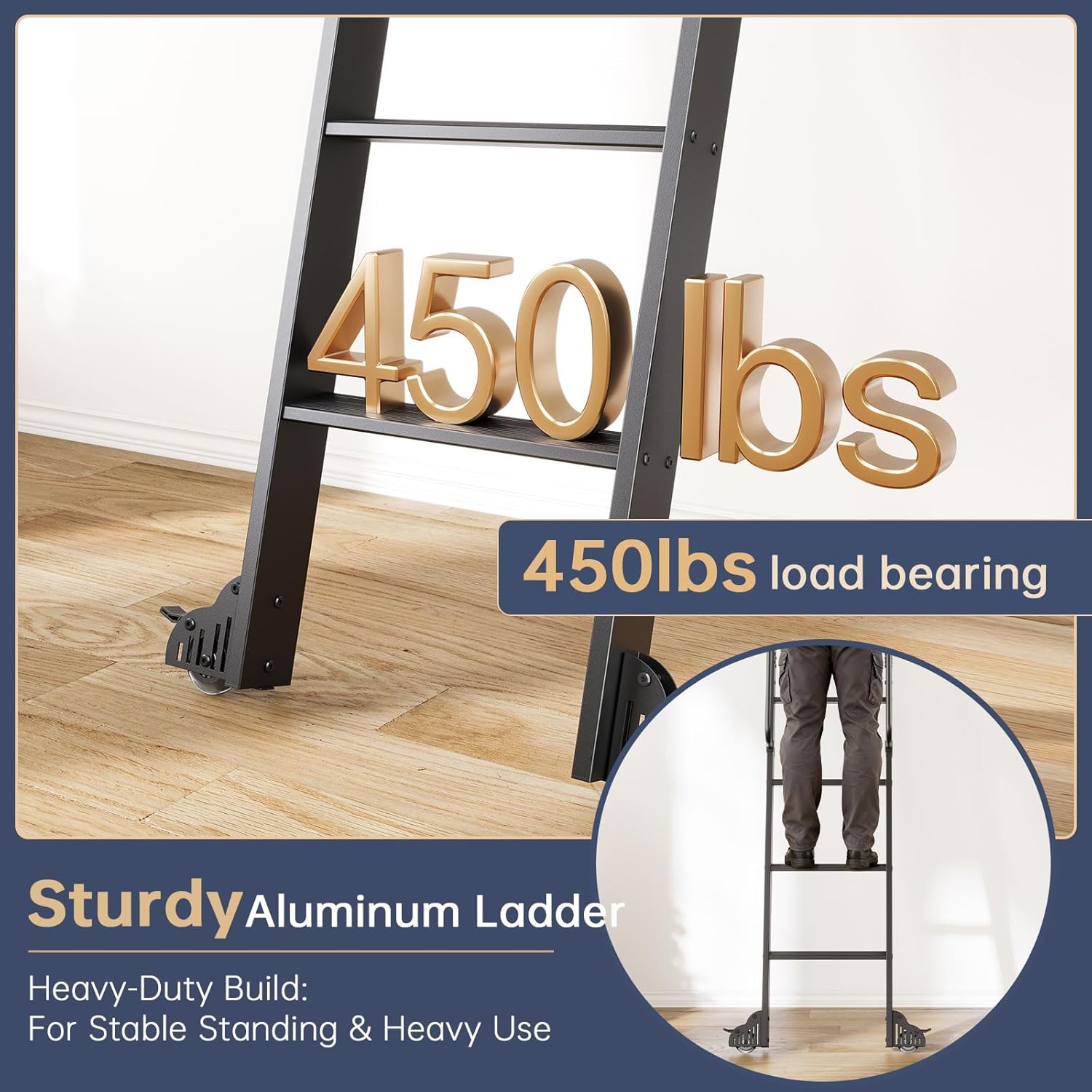 best aluminum rolling library ladder,rolling library ladder worth buying,aluminum library ladder pros cons,9ft sliding ladder kit honest,CEAKIAN library ladder quality,rolling ladder vs fixed ladder unboxing and complete package contents