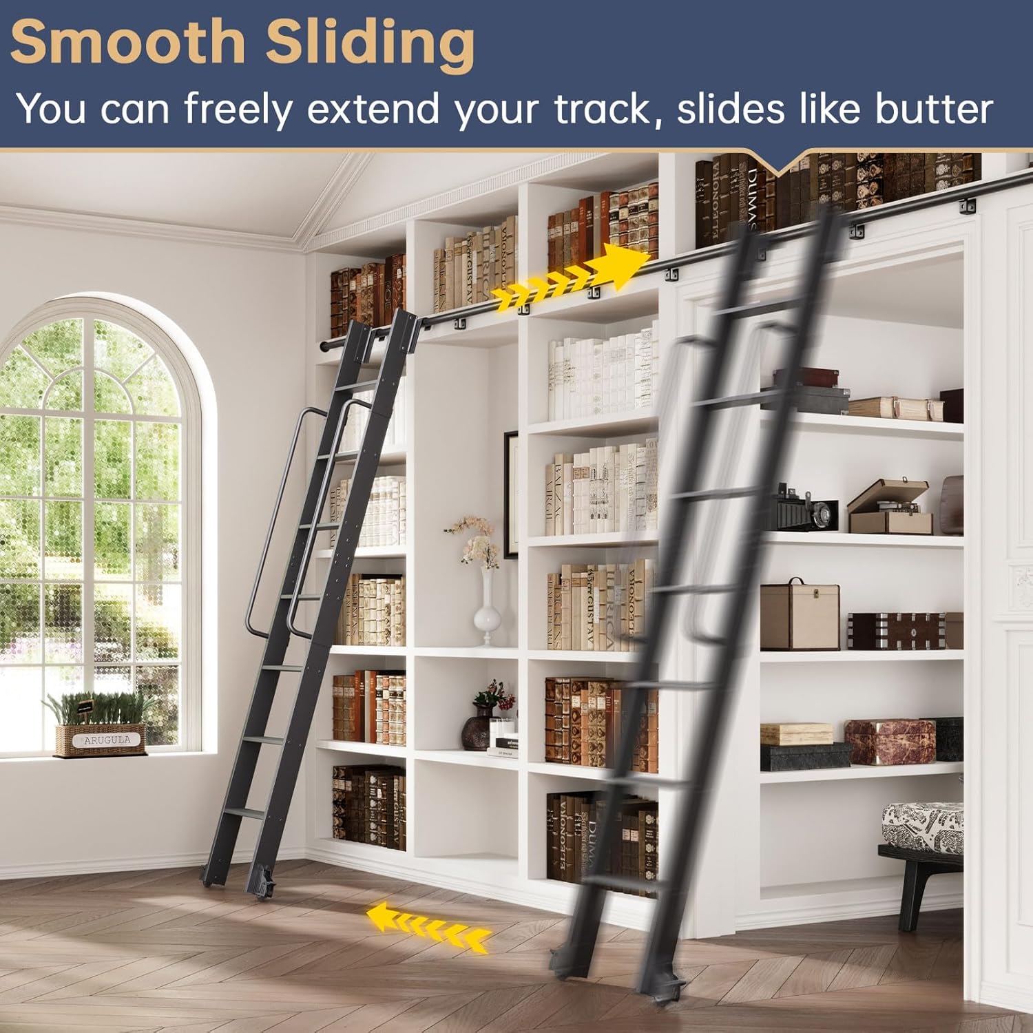 best aluminum rolling library ladder,rolling library ladder worth buying,aluminum library ladder pros cons,9ft sliding ladder kit honest,CEAKIAN library ladder quality,rolling ladder vs fixed ladder performance testing and real-world results