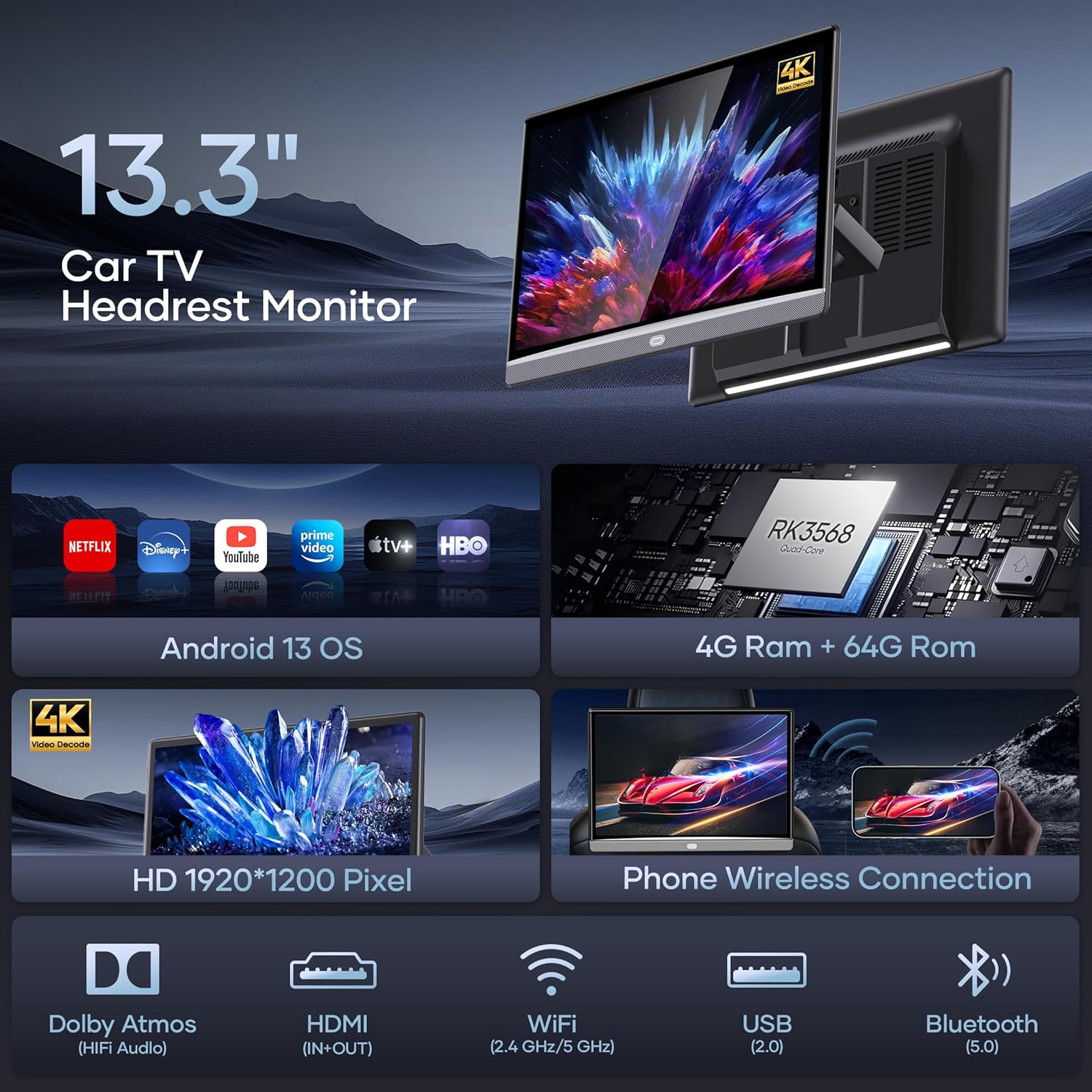 Reviews - Best Car Headrest TV Monitor: Our Complete Hands-On Analysis best car headrest TV monitor,car headrest TV worth buying,WONNIE 13.3 headrest monitor pros cons,should I buy a car headrest TV,best rear seat entertainment system,car headrest TV vs alternatives unboxing and complete package contents