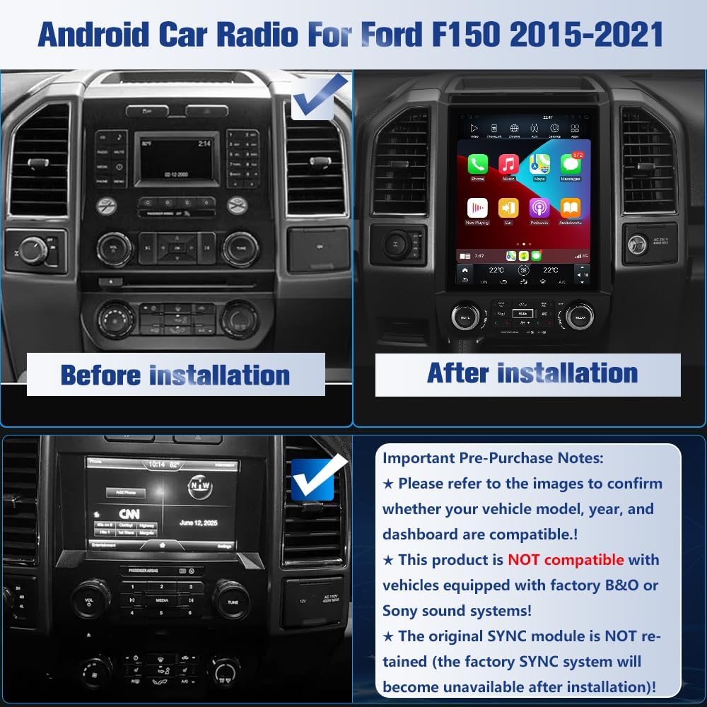 best car stereo for Ford F150,should I upgrade my F150 stereo,Ford F150 head unit worth buying,F150 stereo upgrade pros cons,Pyniro F150 head unit honest,F150 radio vs factory system unboxing and complete package contents