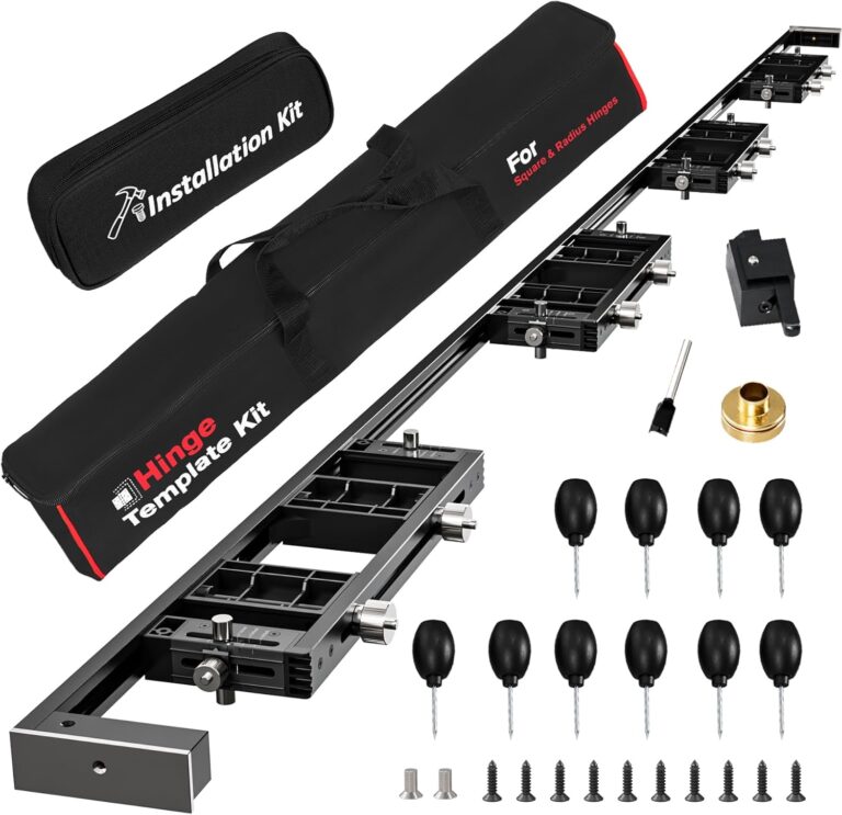Image 1 of best door hinge template kit